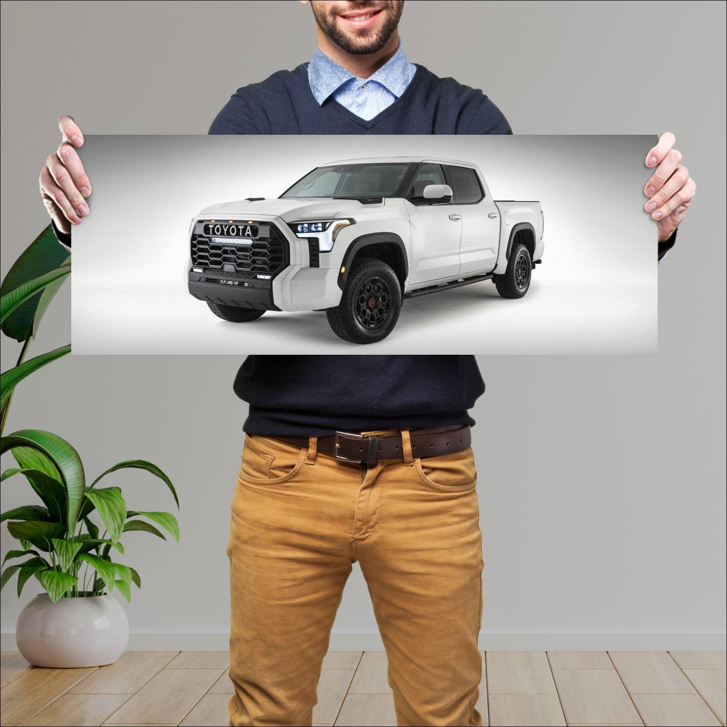 Cuadro grande 30x80cm 2022 toyota tundra trd pro c 361 Toyota
