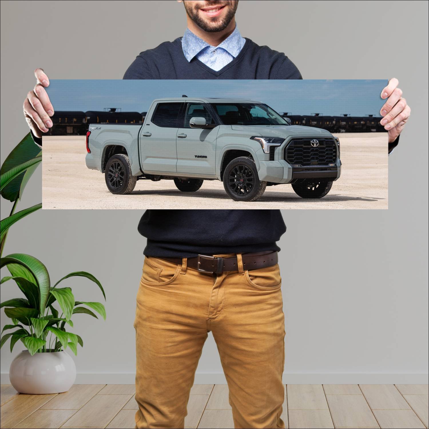 Cuadro grande 30x80cm 2022 toyota tundra trd sport 362 Toyota