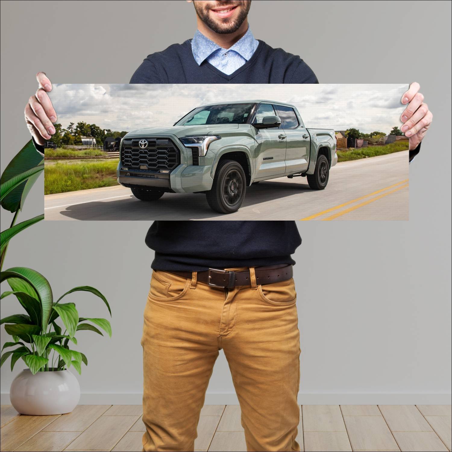 Cuadro grande 30x80cm 2022 toyota tundra trd sport 363 Toyota
