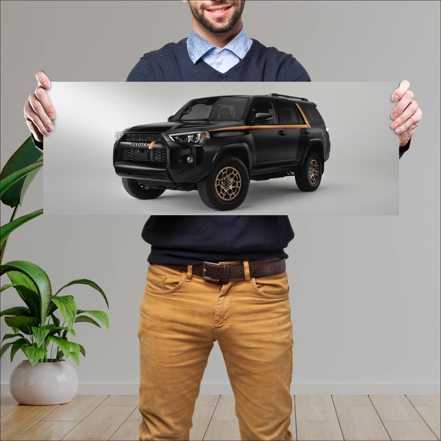 Cuadro grande 30x80cm 2023 toyota 4runner 40th ann 364 Toyota