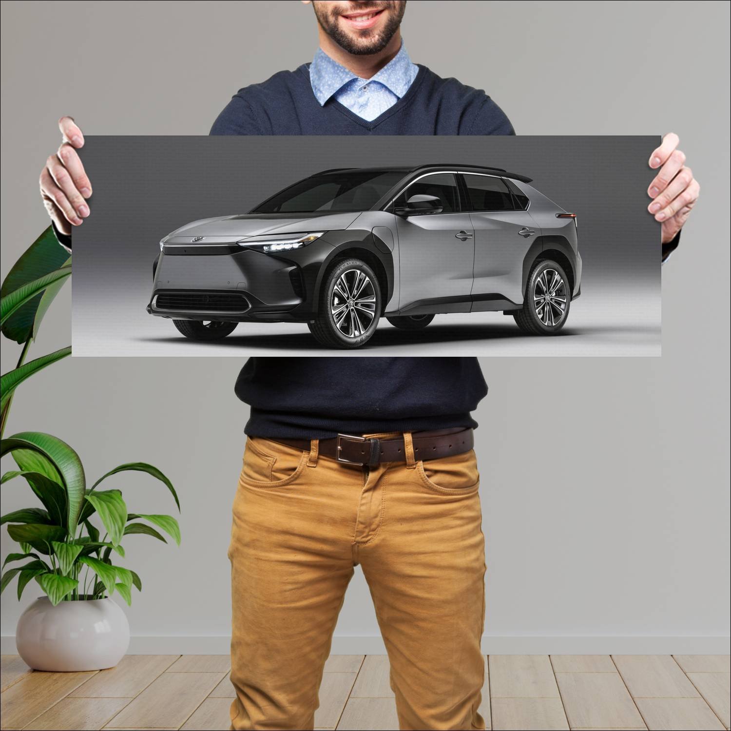Cuadro grande 30x80cm 2023 toyota bz4x us auto 365 Toyota