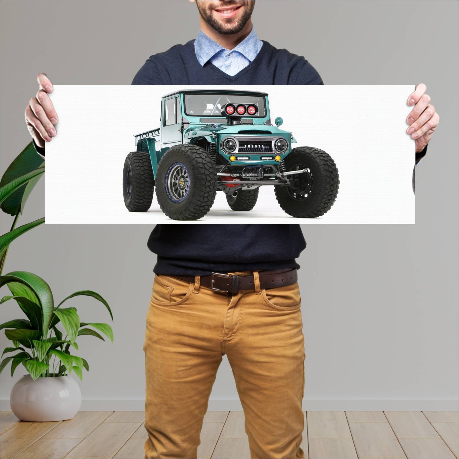 Cuadro grande 30x80cm 2023 toyota fj bruiser conce 384 Toyota