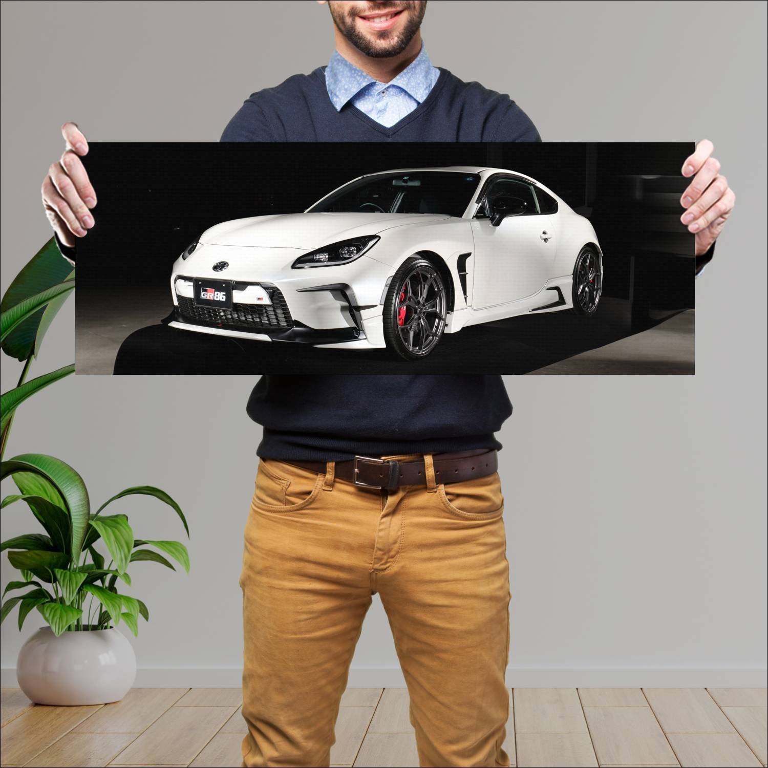Cuadro grande 30x80cm 2023 toyota gr 86 gr parts c 387 Toyota