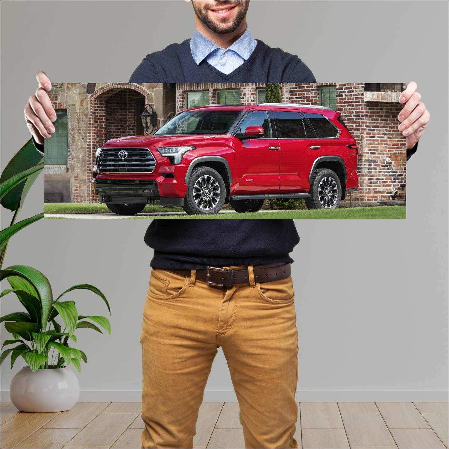 Cuadro grande 30x80cm 2023 toyota sequoia auto 410 Toyota