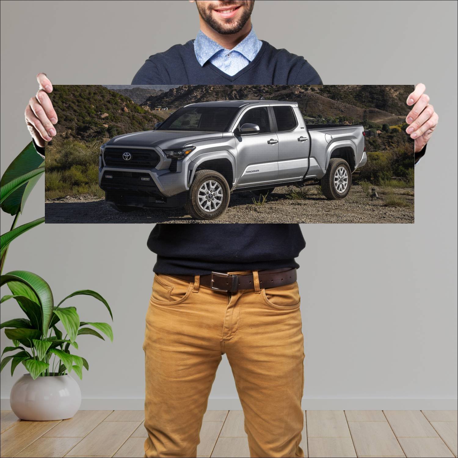 Cuadro grande 30x80cm 2024 toyota tacoma double ca 437 Toyota