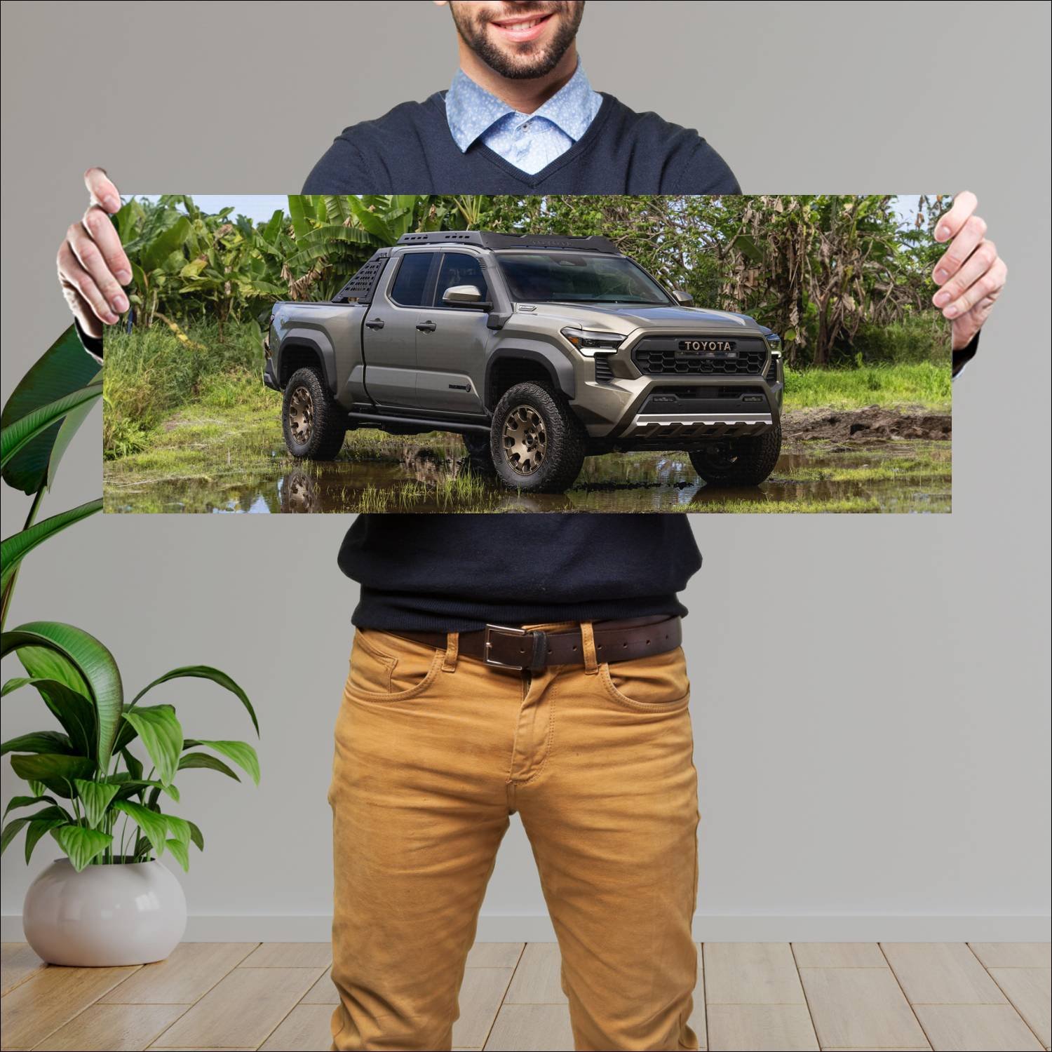 Cuadro grande 30x80cm 2024 toyota tacoma trailhunt 439 Toyota