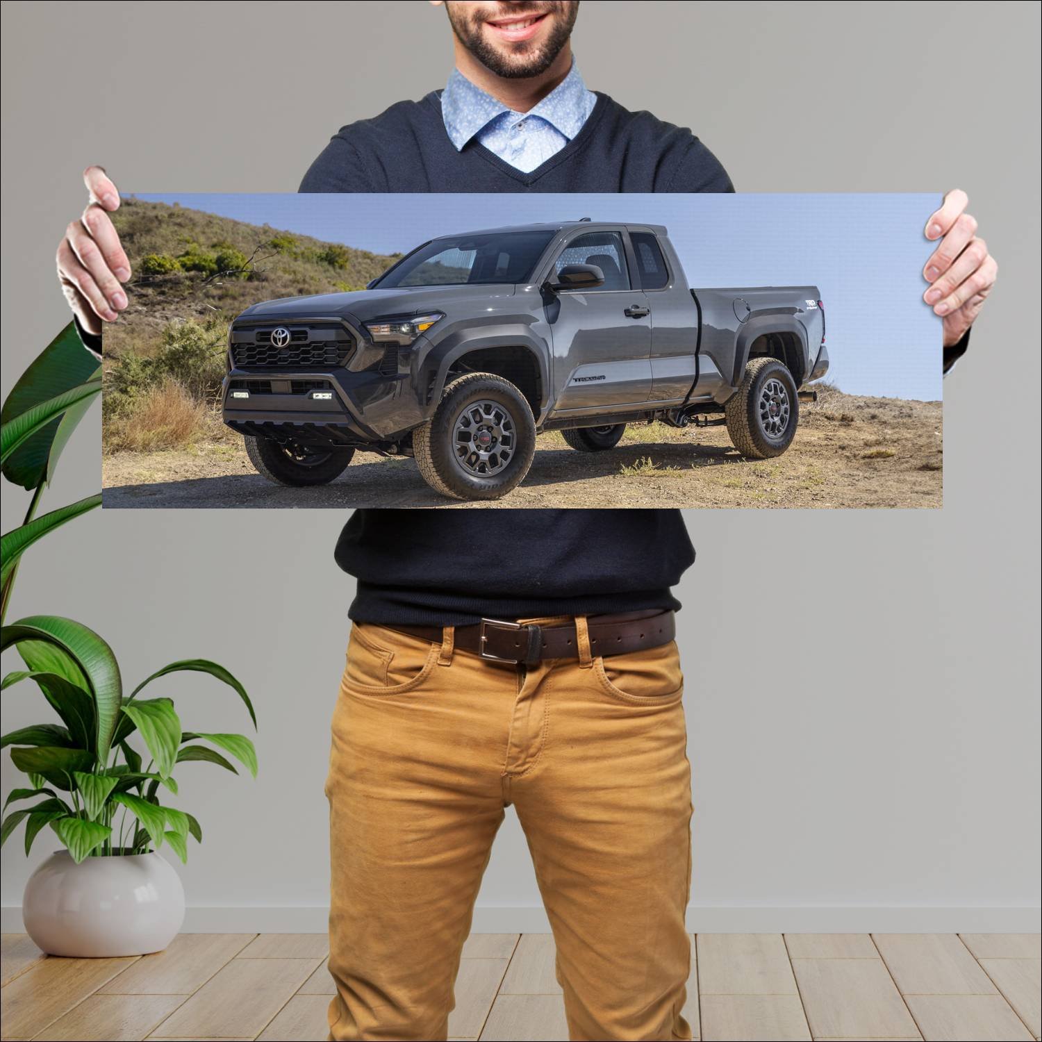 Cuadro grande 30x80cm 2024 toyota tacoma trd preru 441 Toyota