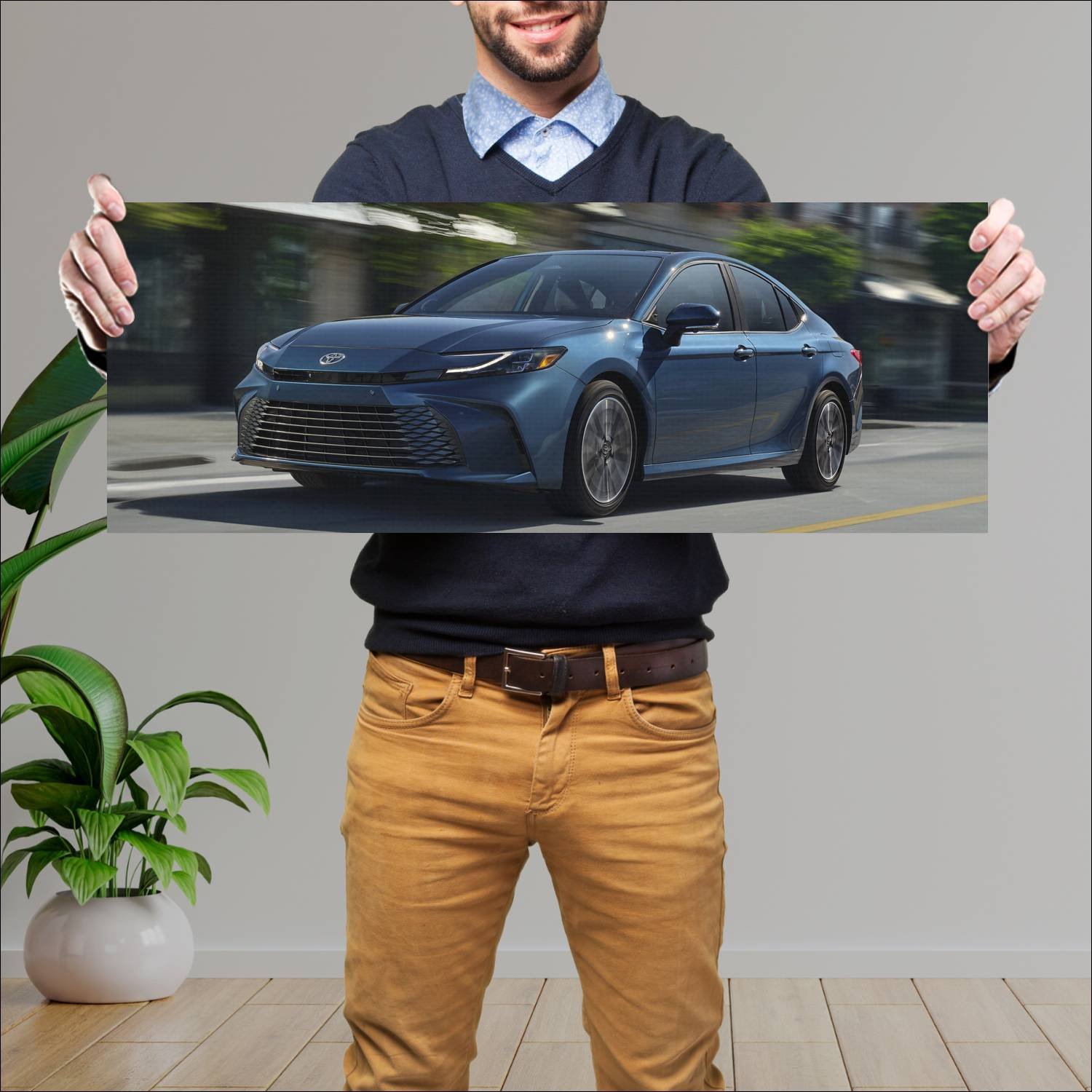 Cuadro grande 30x80cm 2025 toyota camry hev us 120 445 Toyota
