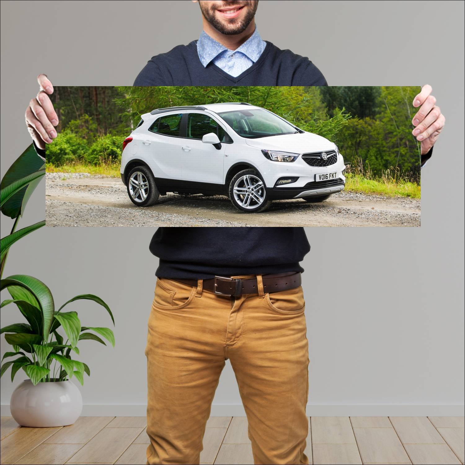 Cuadro grande 30x80cm 2016 vauxhall mokka x auto 54 Vauxhall
