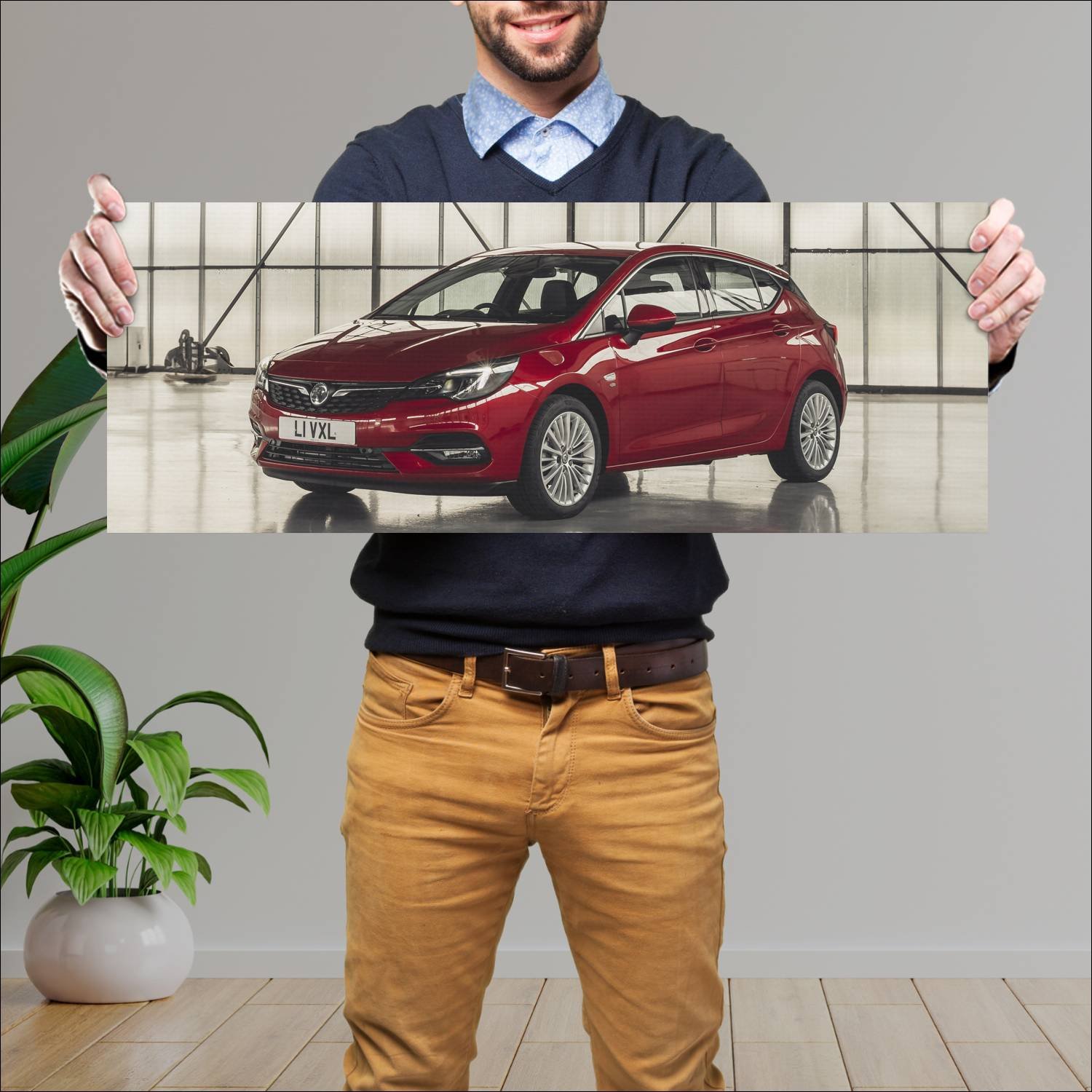 Cuadro grande 30x80cm 2019 vauxhall astra auto 62 Vauxhall