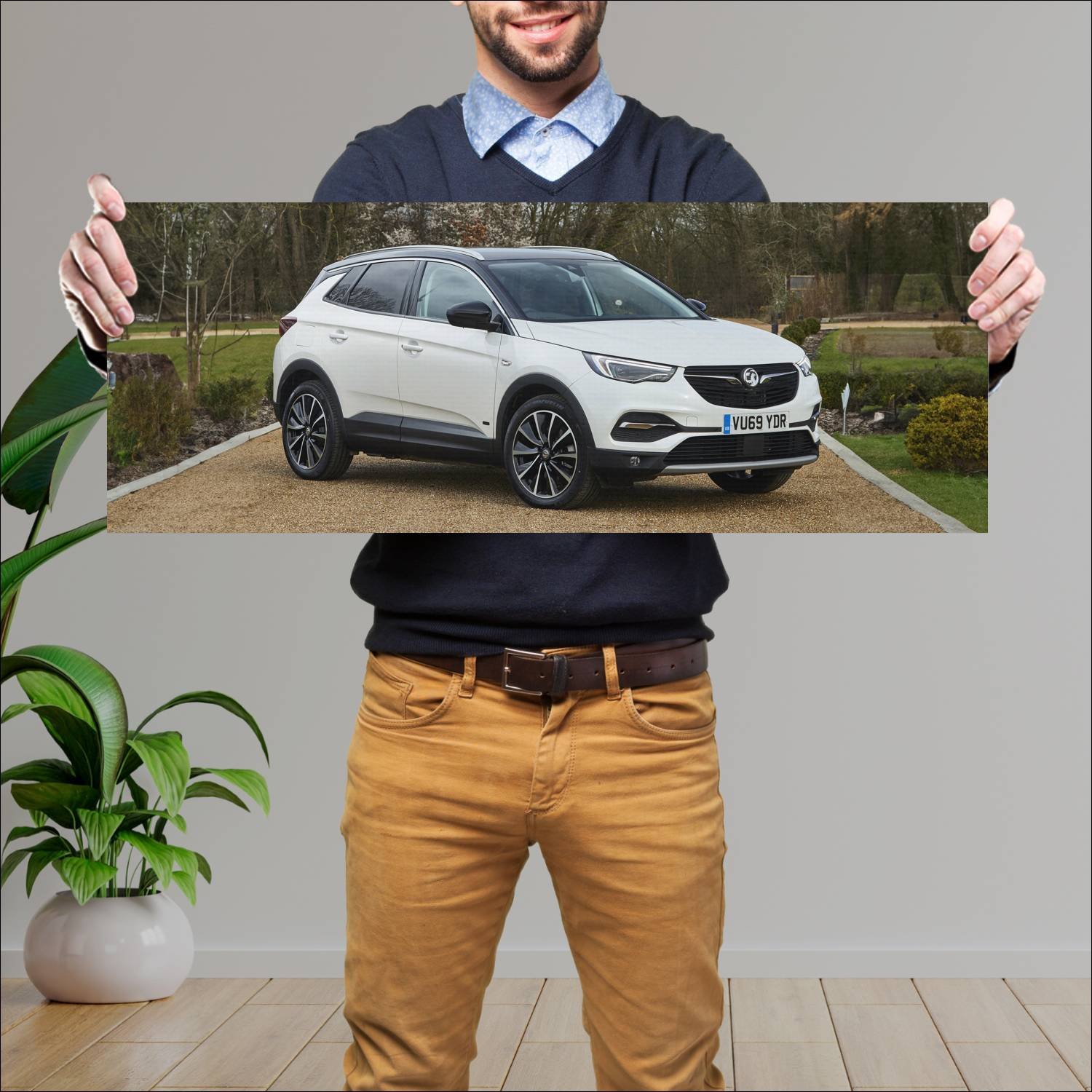 Cuadro grande 30x80cm 2020 vauxhall grandland x pl 66 Vauxhall