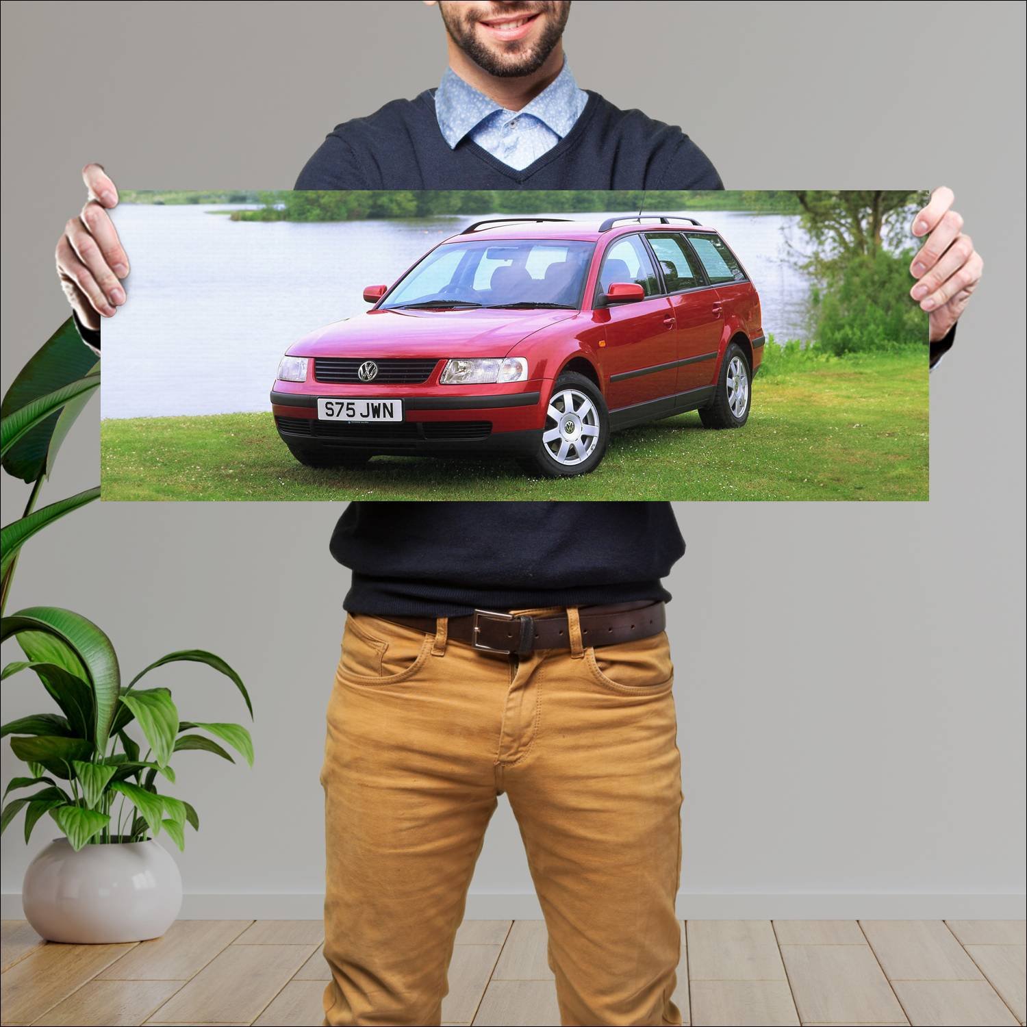 Cuadro grande 30x80cm 1997 volkswagen passat estat 73 Volkswagen