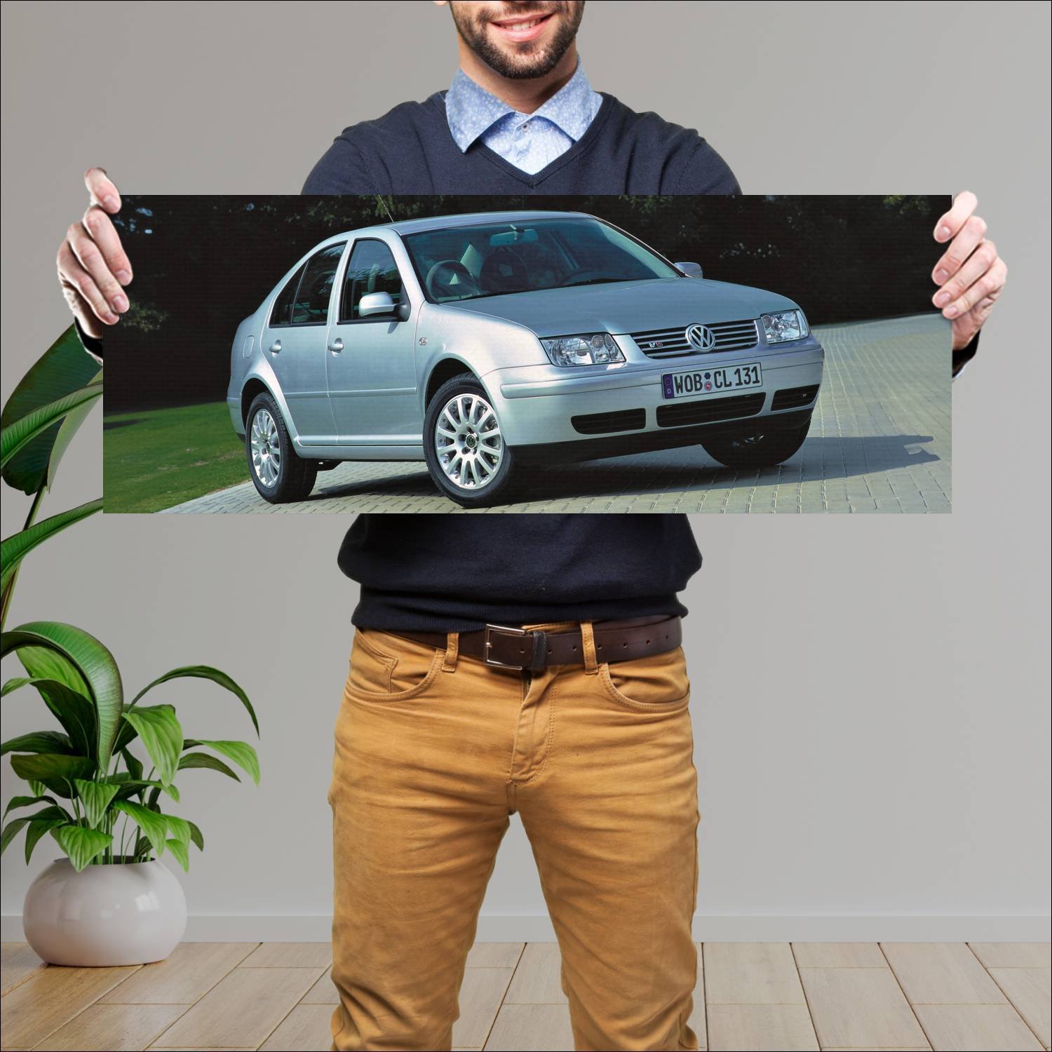 Cuadro grande 30x80cm 1998 volkswagen bora auto 79 Volkswagen