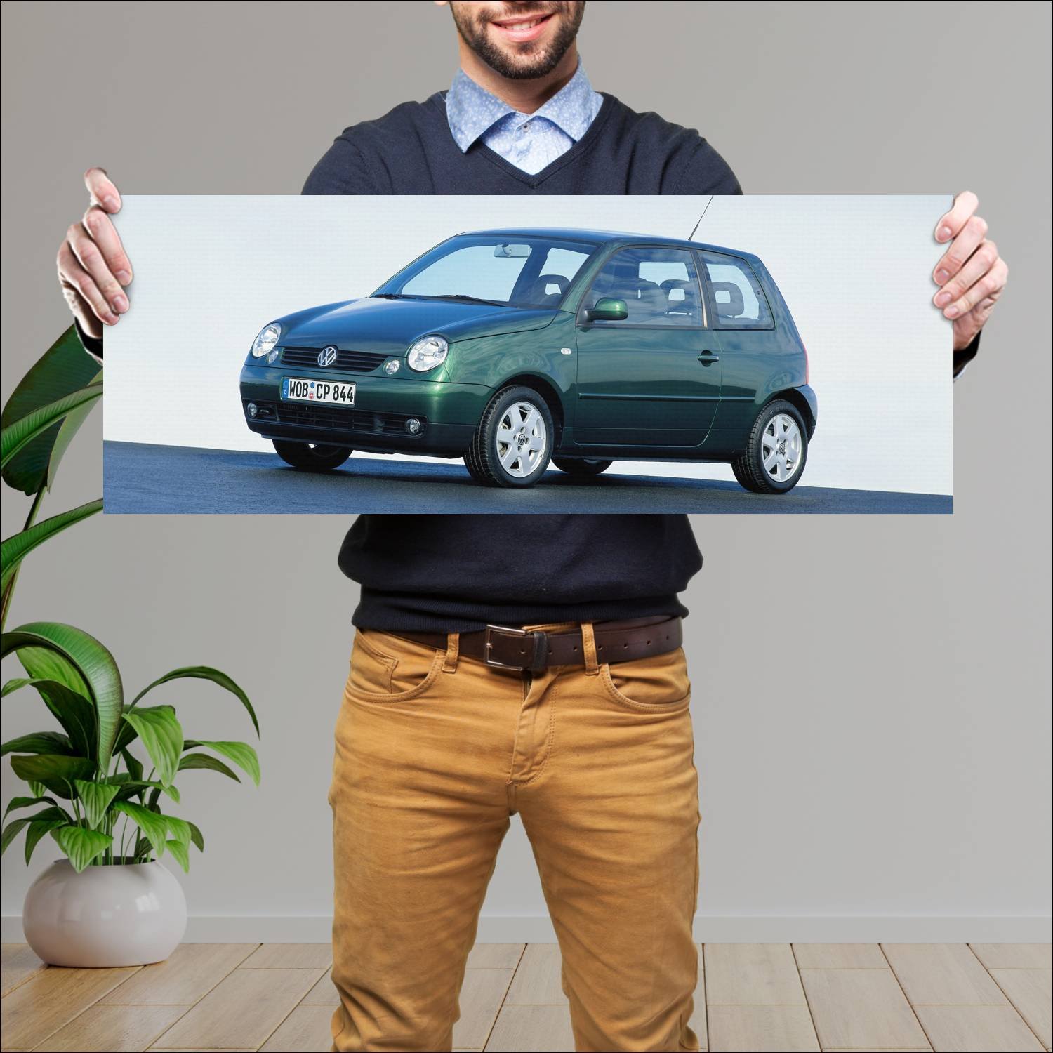 Cuadro grande 30x80cm 1998 volkswagen lupo auto 82 Volkswagen