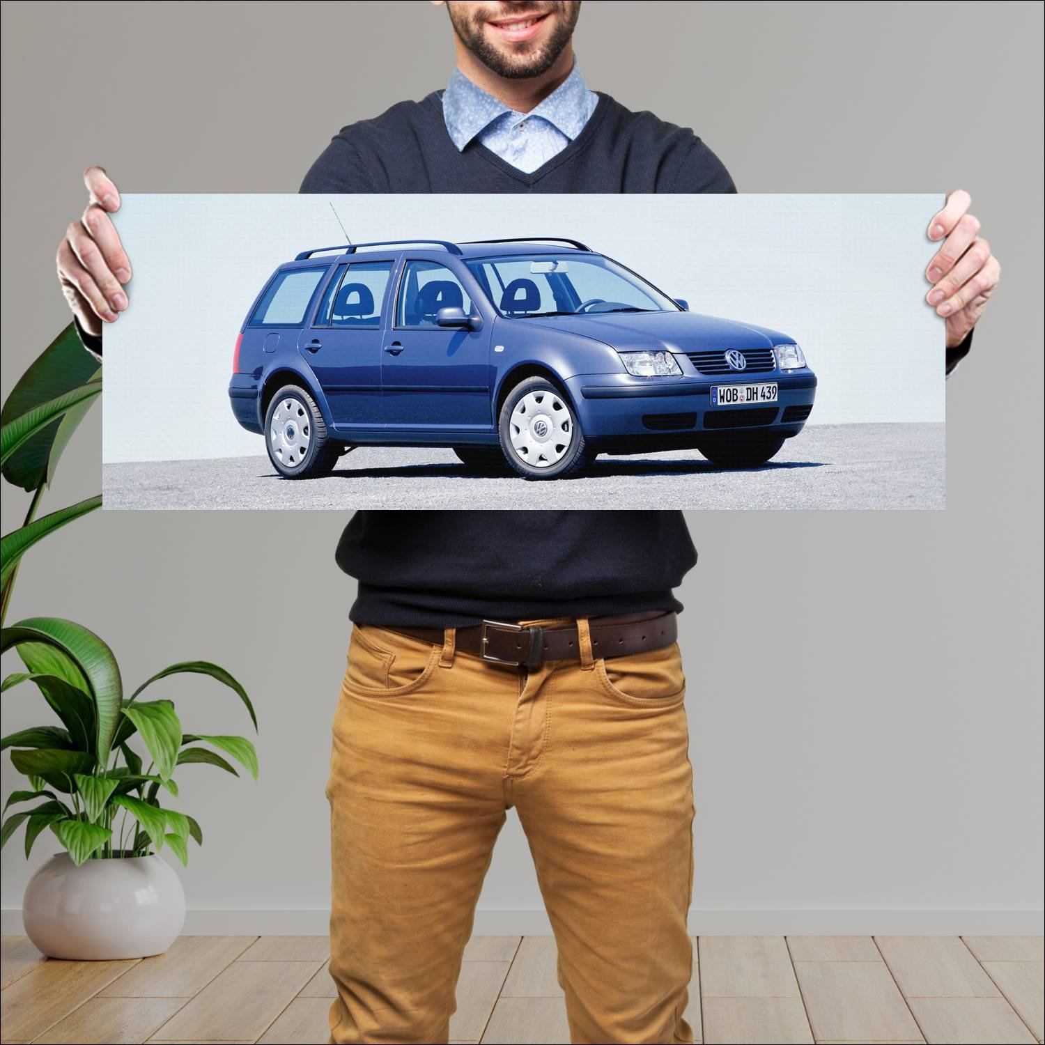 Cuadro grande 30x80cm 1999 volkswagen bora variant 87 Volkswagen