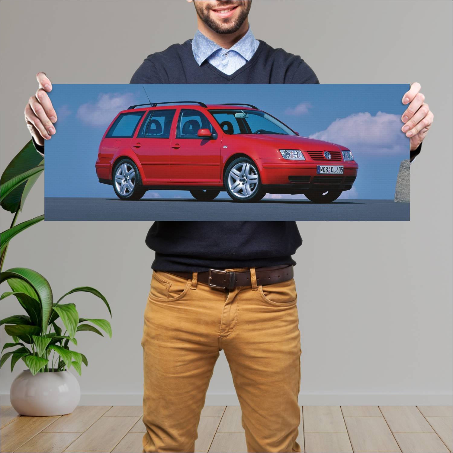Cuadro grande 30x80cm 1999 volkswagen bora variant 89 Volkswagen