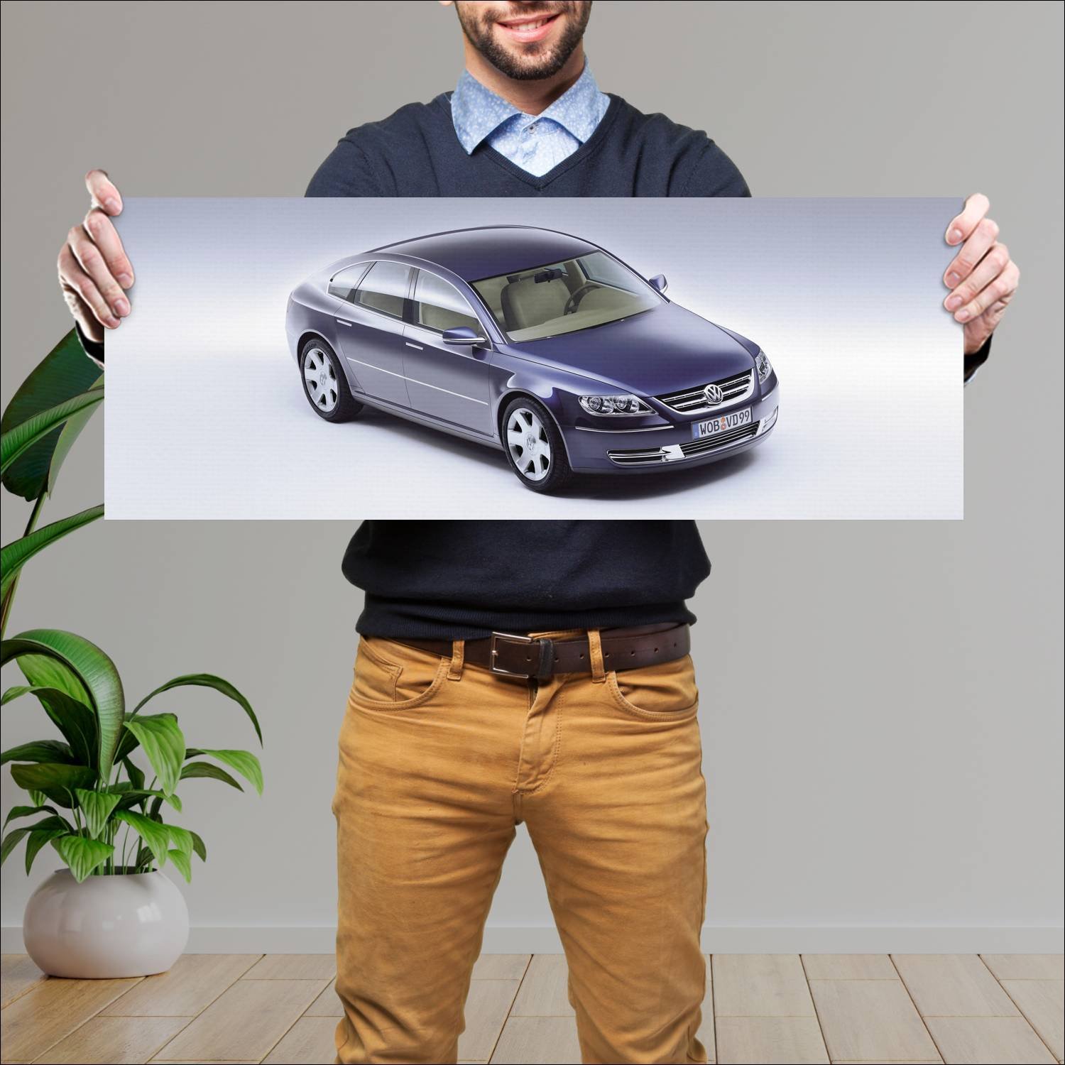 Cuadro grande 30x80cm 1999 volkswagen concept d 46 90 Volkswagen