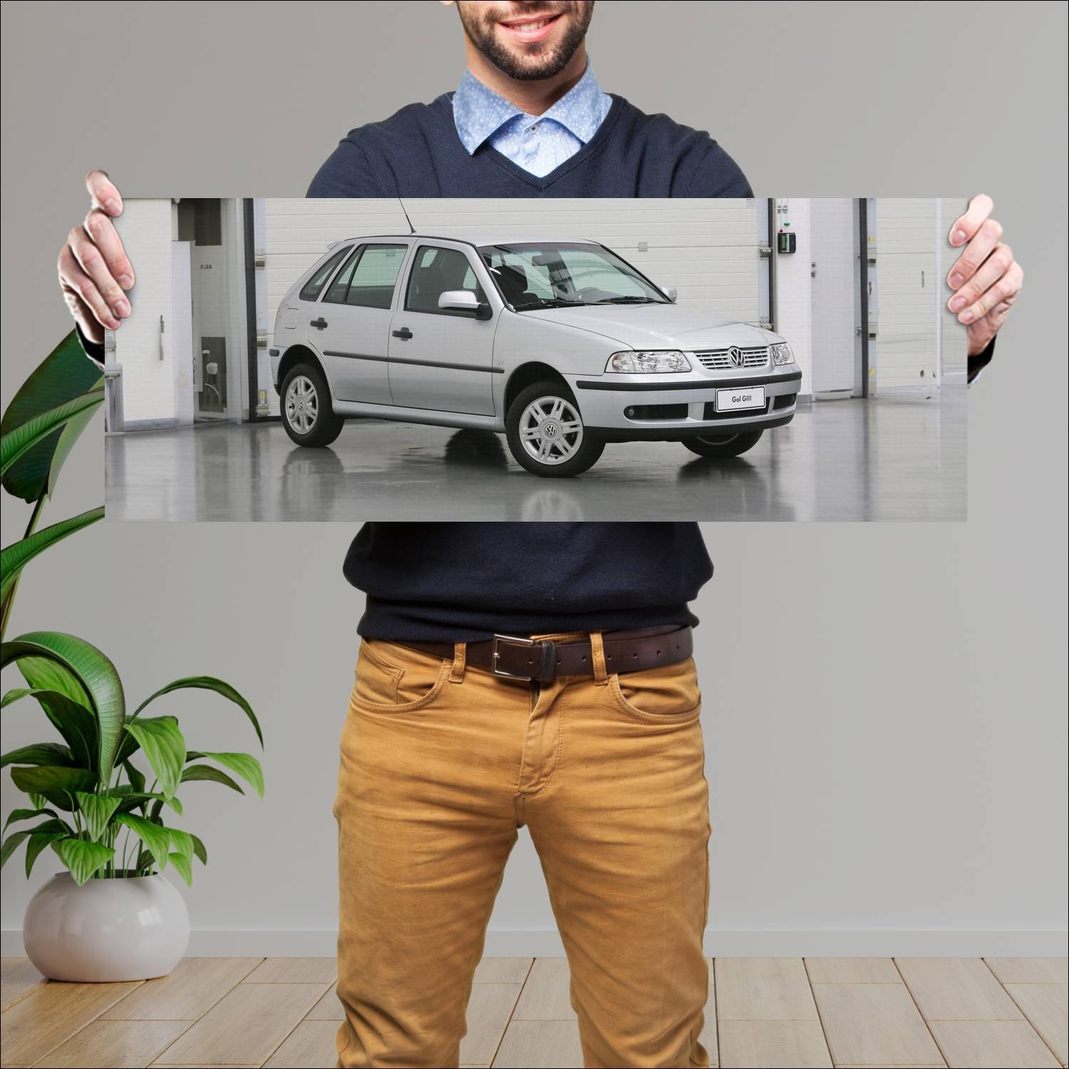 Cuadro grande 30x80cm 1999 volkswagen gol 5 door 5 91 Volkswagen