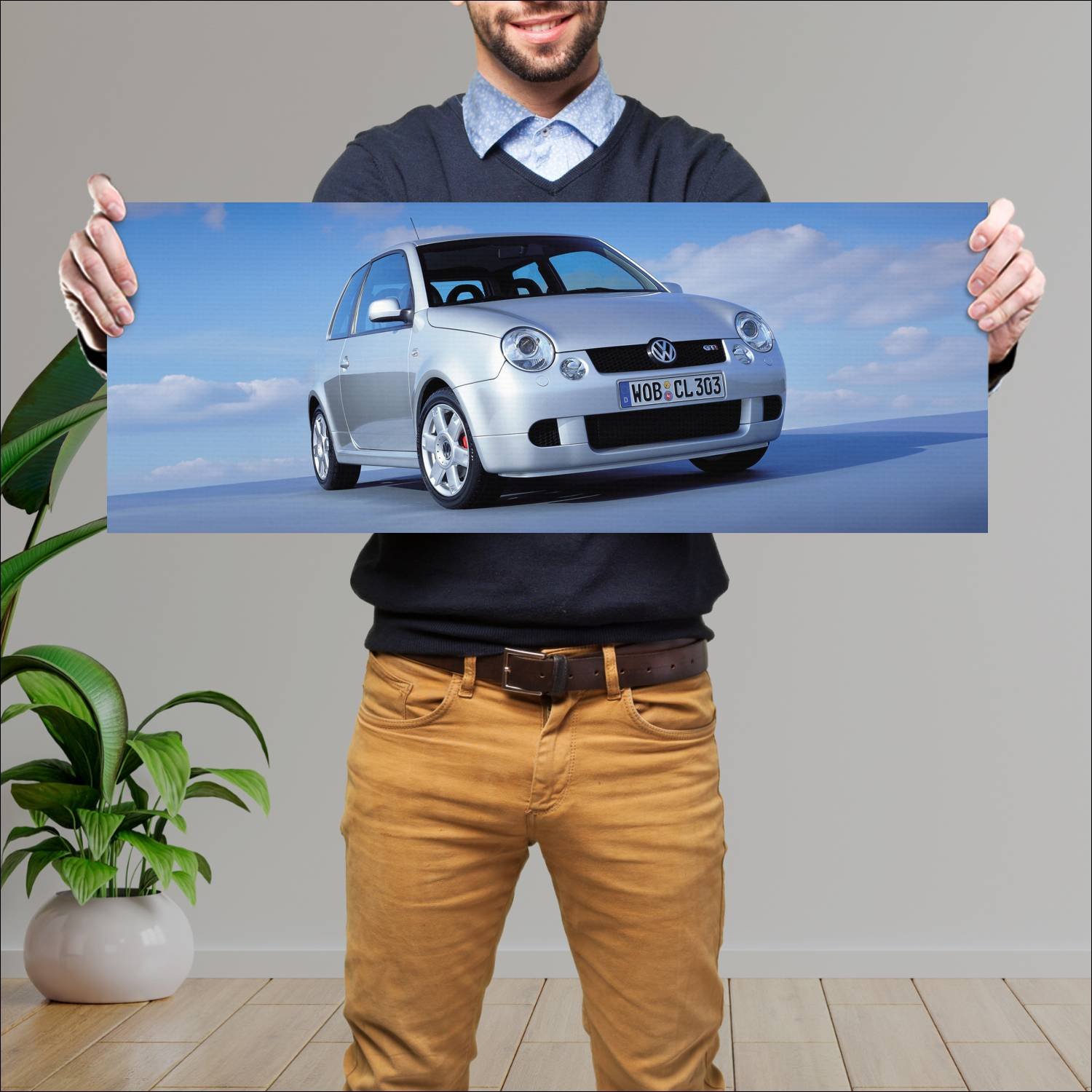 Cuadro grande 30x80cm 2000 volkswagen lupo gti 464 101 Volkswagen