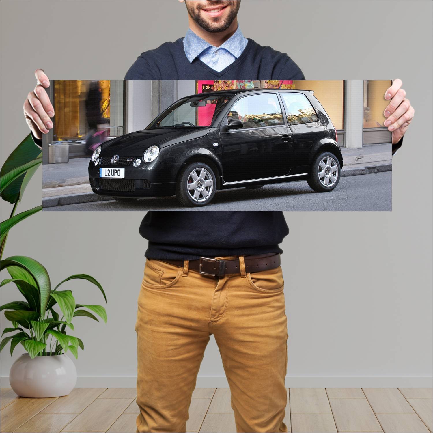 Cuadro grande 30x80cm 2000 volkswagen lupo gti uk 102 Volkswagen