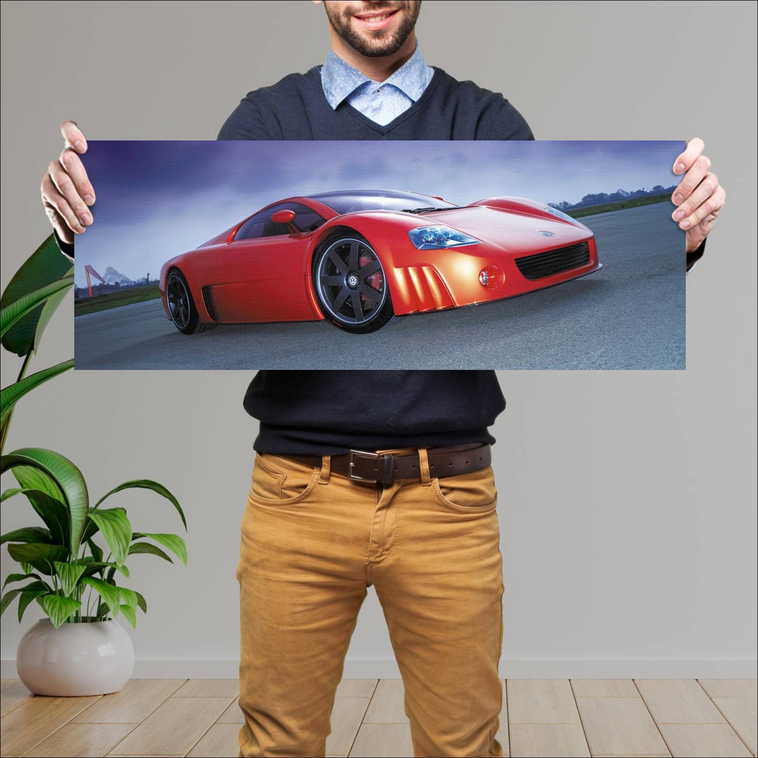 Cuadro grande 30x80cm 2001 volkswagen w12 coupe co 118 Volkswagen