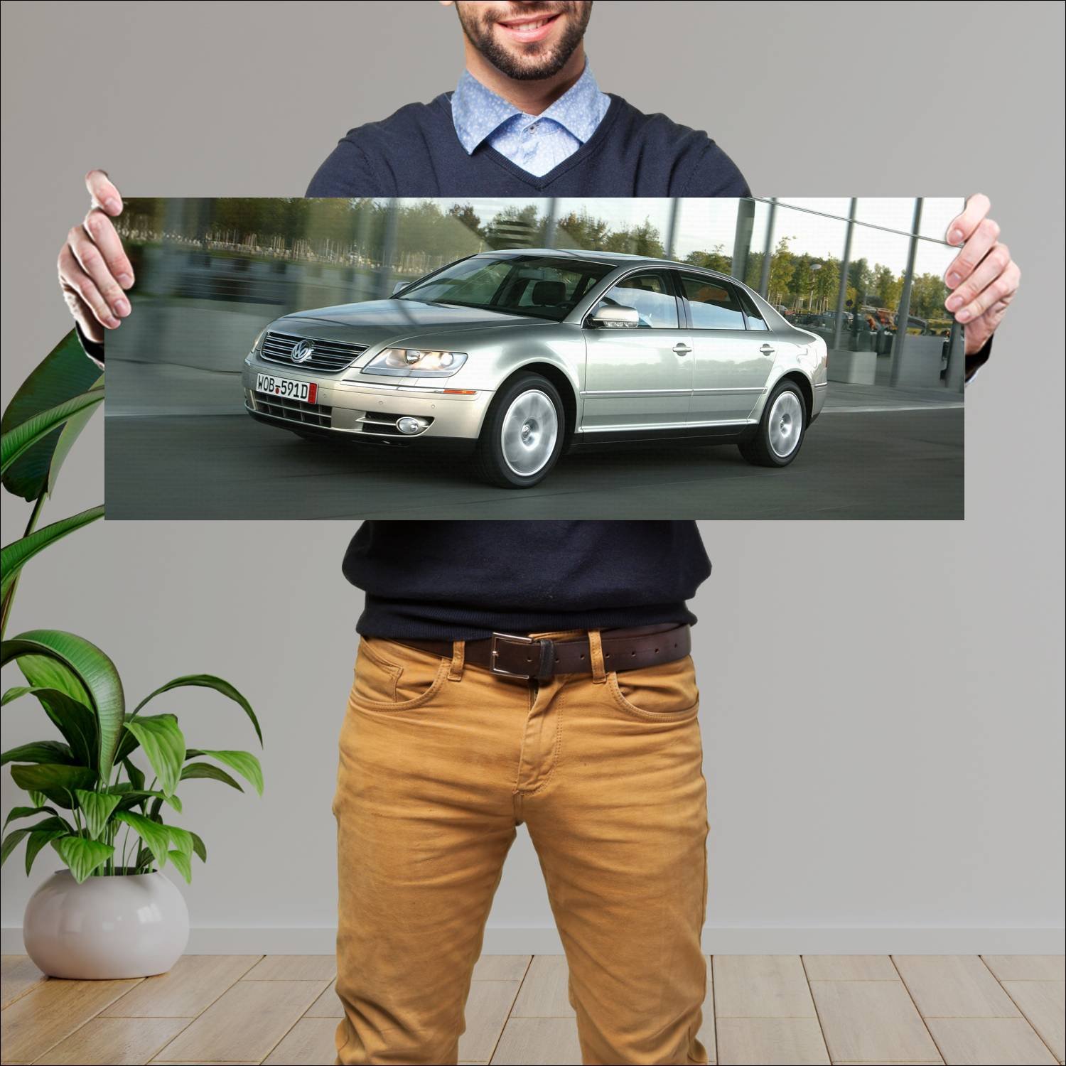 Cuadro grande 30x80cm 2002 volkswagen phaeton us 4 127 Volkswagen
