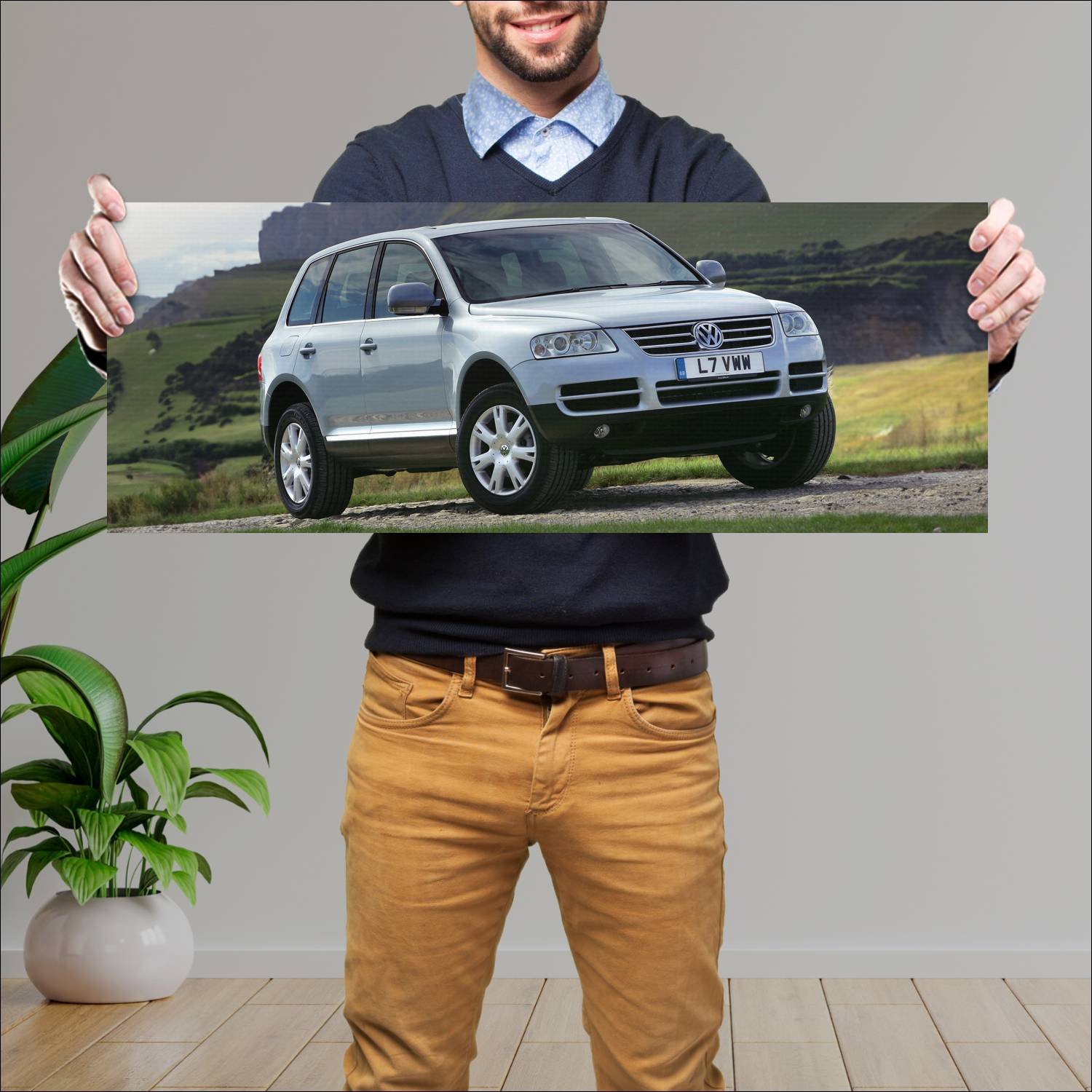 Cuadro grande 30x80cm 2002 volkswagen touareg uk 4 132 Volkswagen