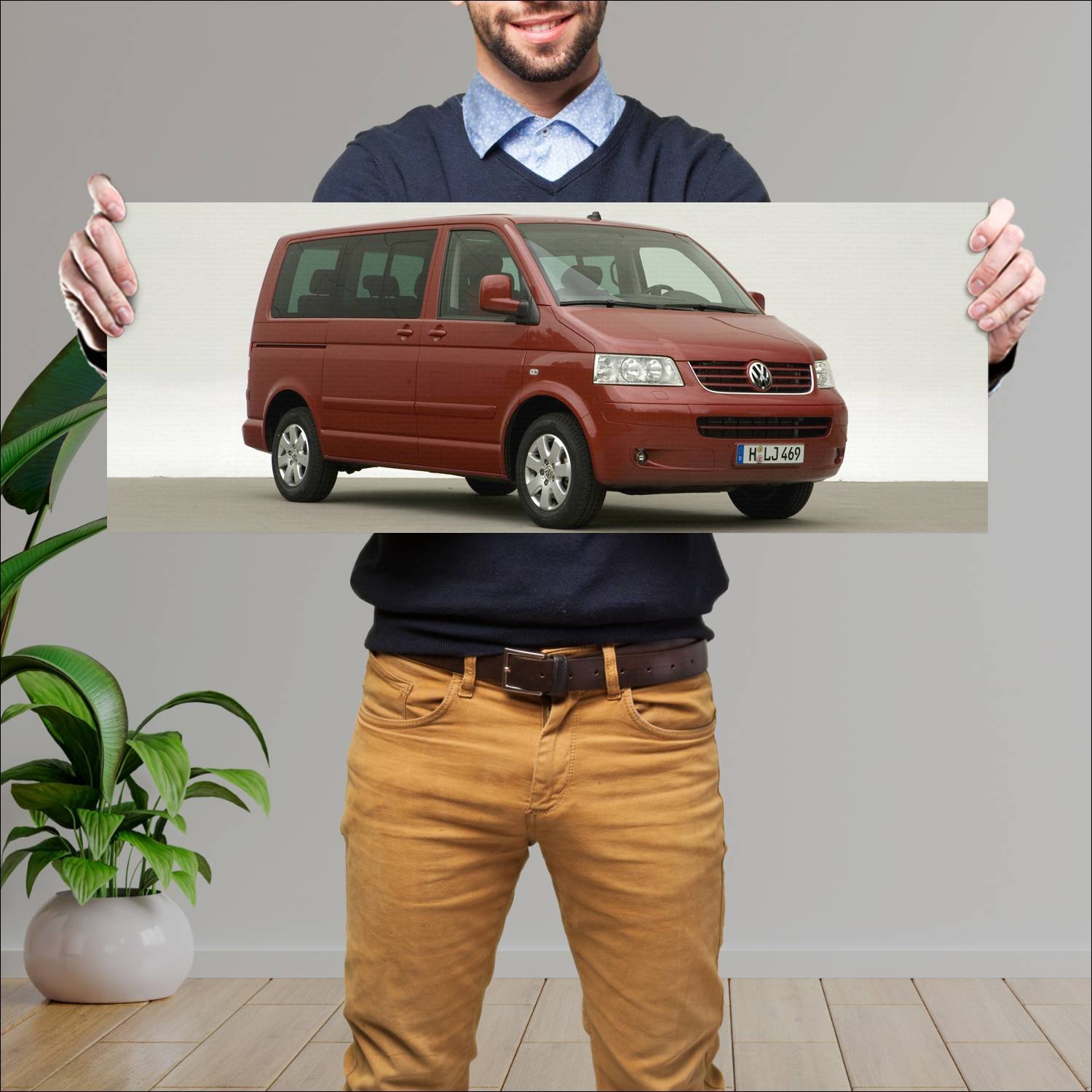 Cuadro grande 30x80cm 2003 volkswagen multivan 463 147 Volkswagen