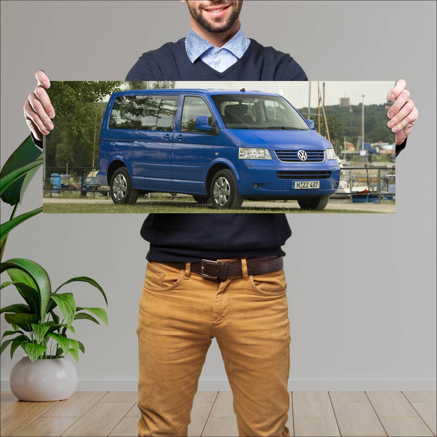 Cuadro grande 30x80cm 2003 volkswagen multivan 463 148 Volkswagen