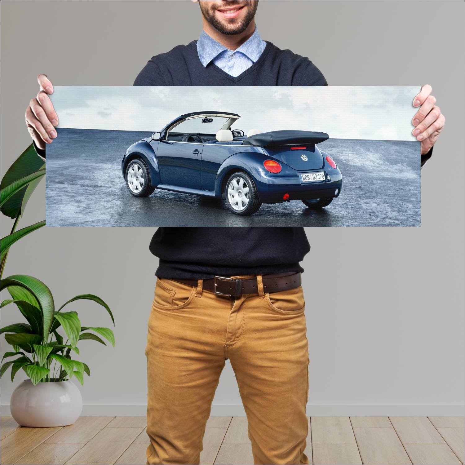 Cuadro grande 30x80cm 2003 volkswagen new beetle c 150 Volkswagen