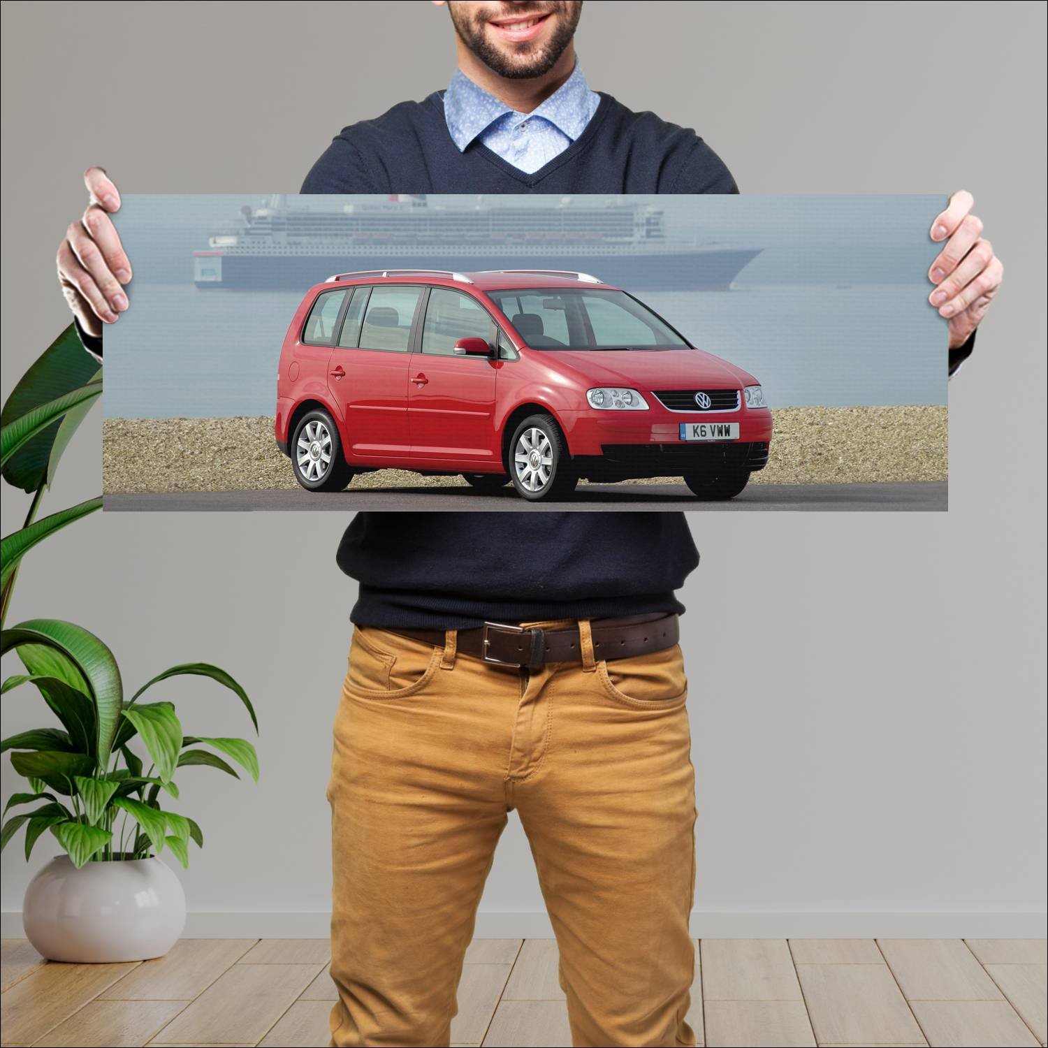Cuadro grande 30x80cm 2003 volkswagen touran uk 46 158 Volkswagen