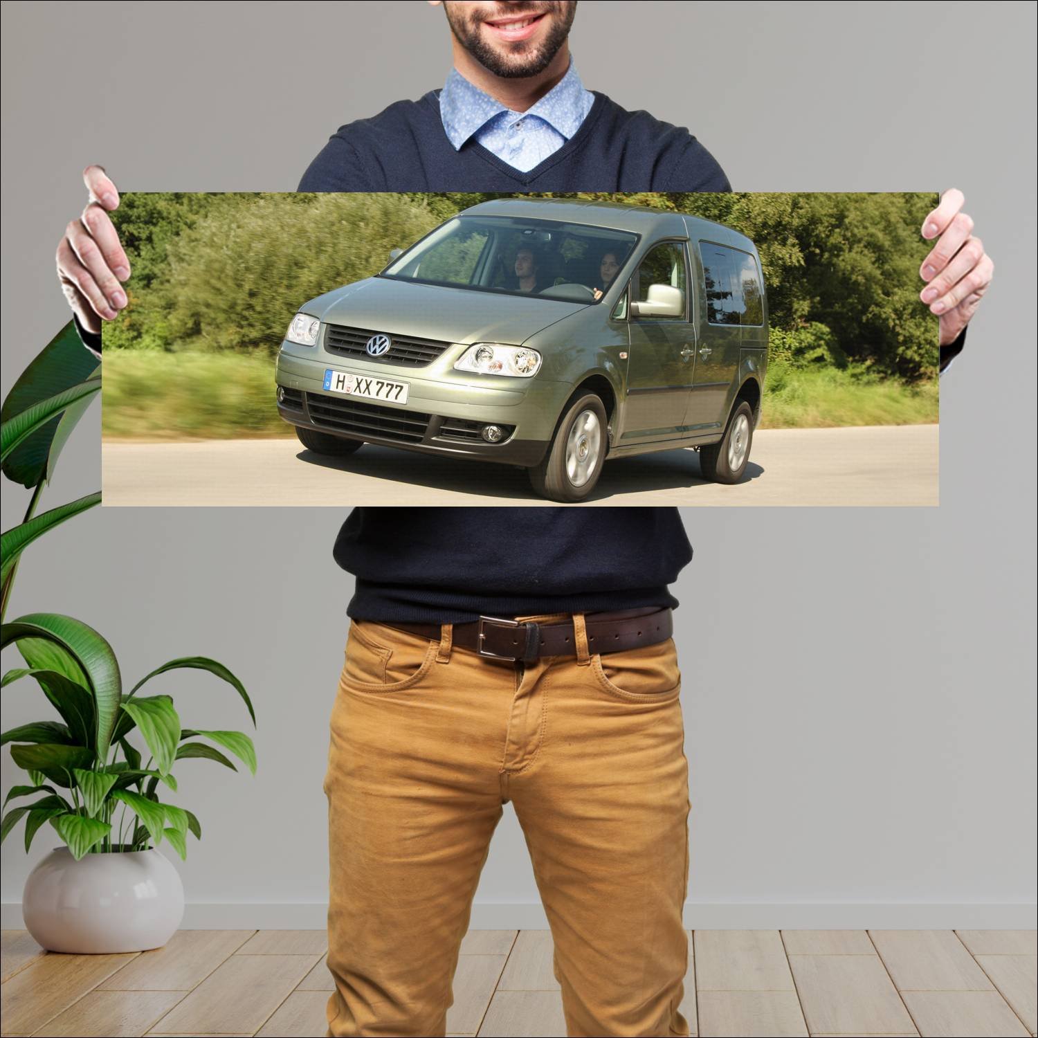 Cuadro grande 30x80cm 2004 volkswagen caddy life 4 163 Volkswagen