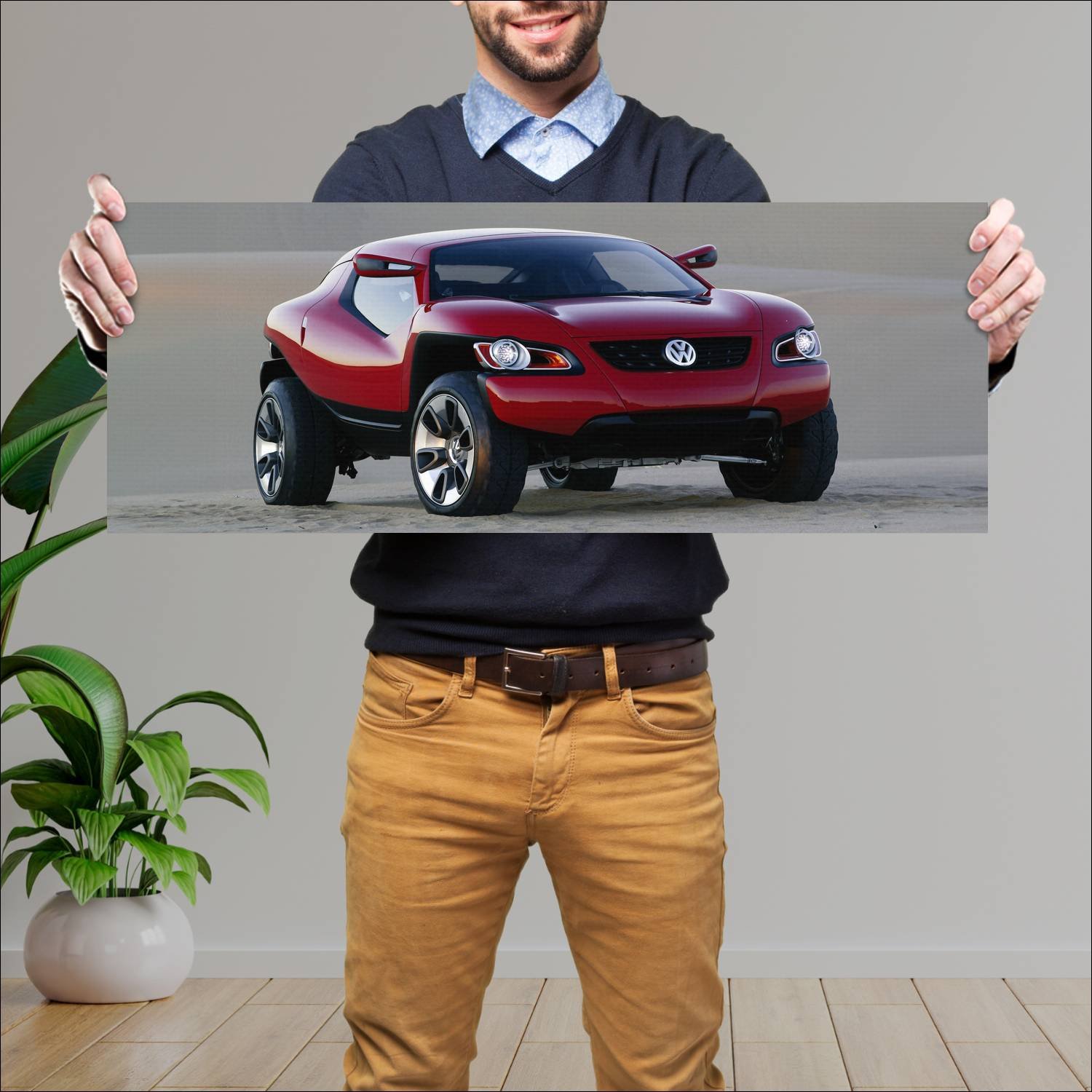 Cuadro grande 30x80cm 2004 volkswagen concept t 46 166 Volkswagen