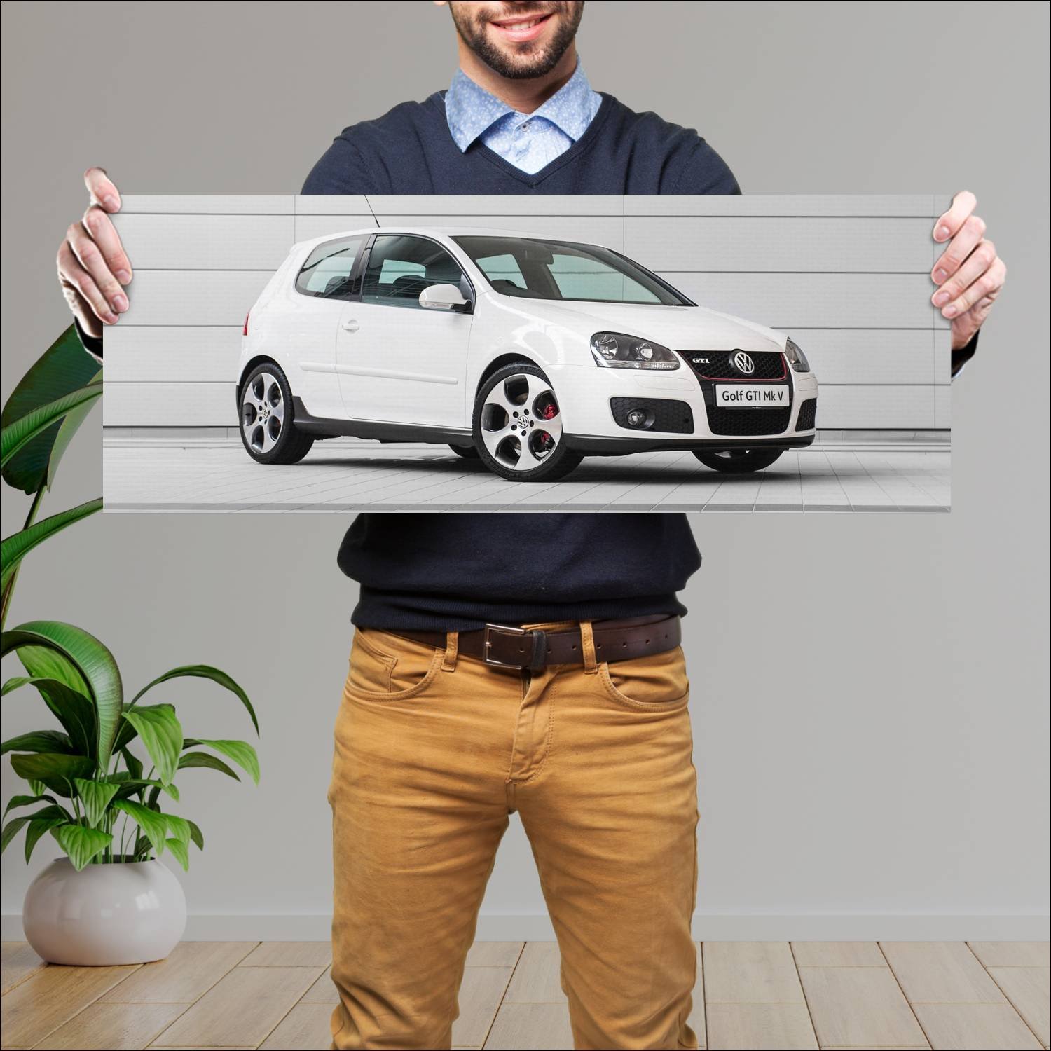 Cuadro grande 30x80cm 2004 volkswagen golf gti 3 d 169 Volkswagen