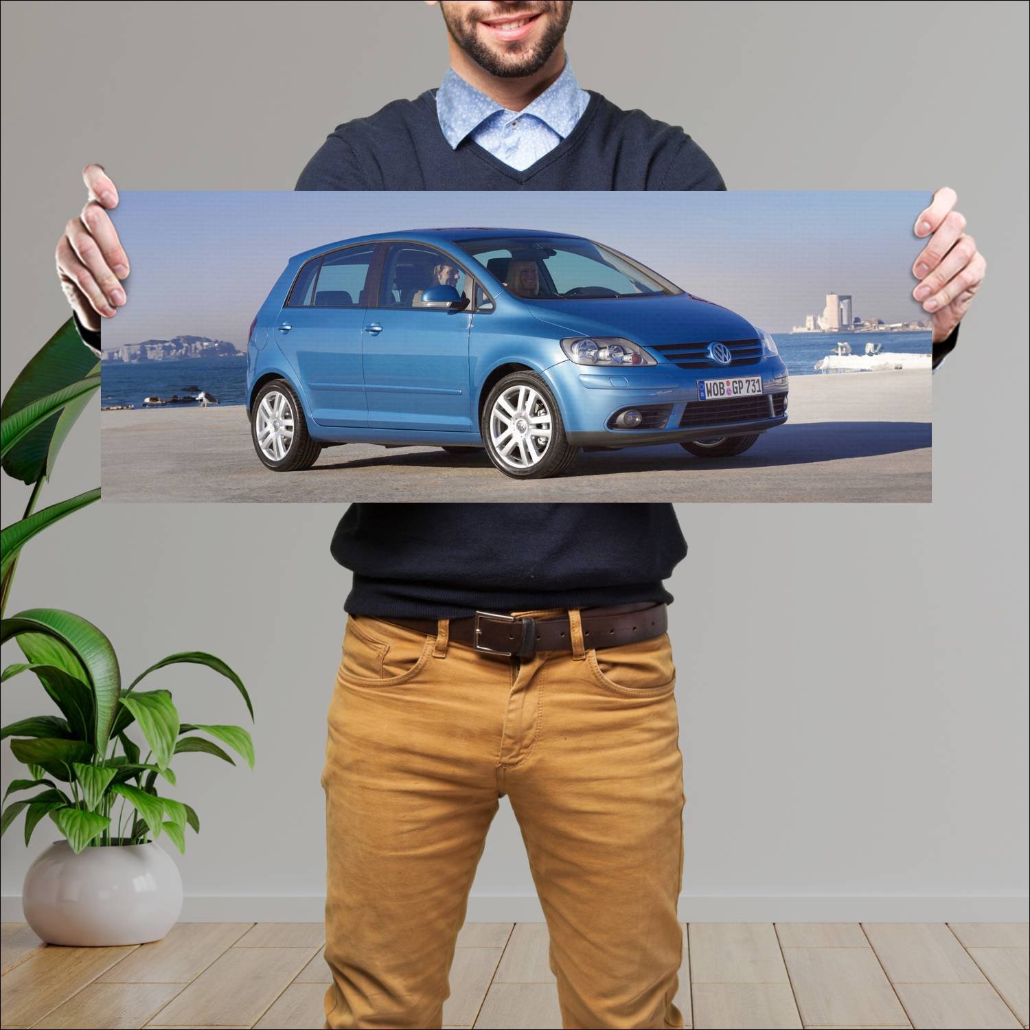 Cuadro grande 30x80cm 2004 volkswagen golf plus 45 170 Volkswagen