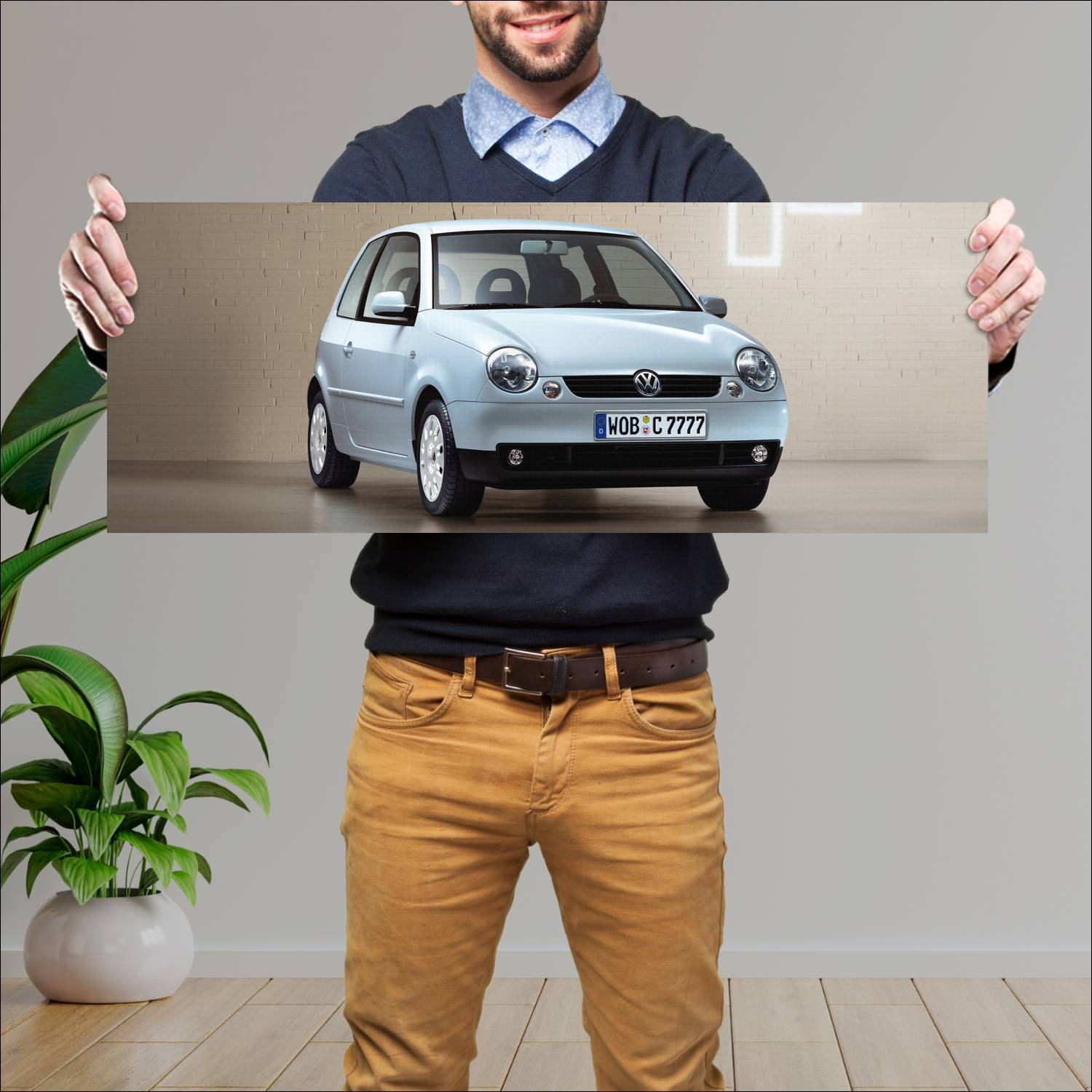 Cuadro grande 30x80cm 2004 volkswagen lupo rave 46 171 Volkswagen