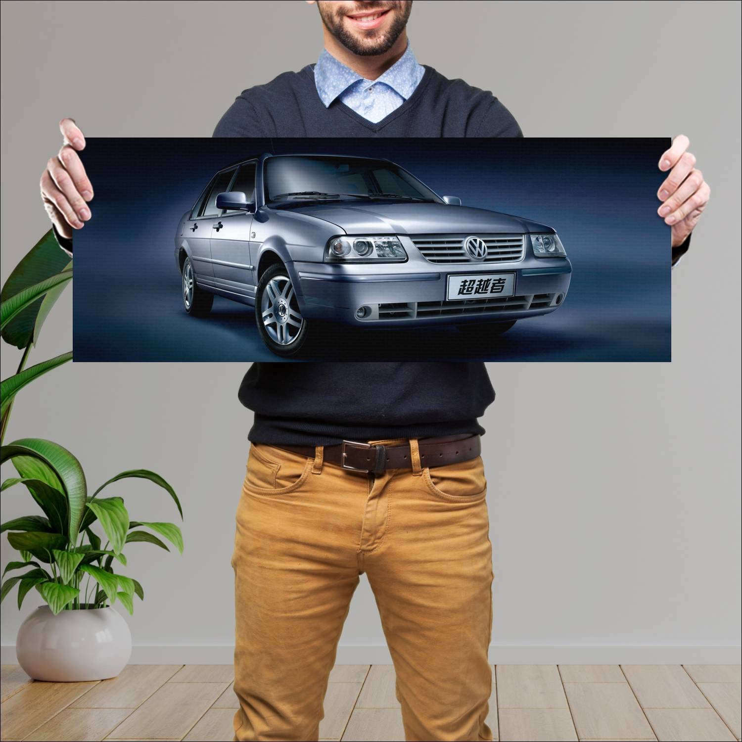 Cuadro grande 30x80cm 2004 volkswagen santana Volkswagen