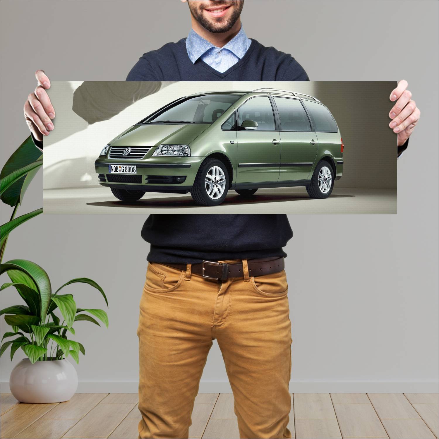 Cuadro grande 30x80cm 2004 volkswagen sharan goal 179 Volkswagen