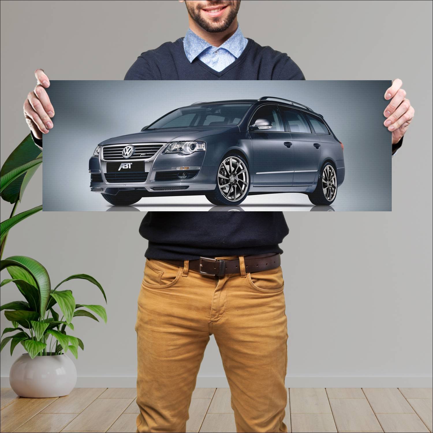 Cuadro grande 30x80cm 2005 abt vs4 based on passat 181 Volkswagen