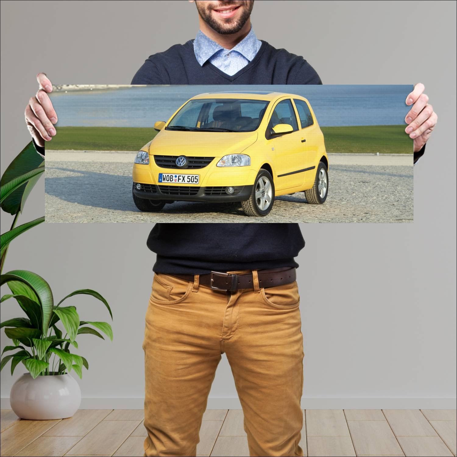 Cuadro grande 30x80cm 2005 volkswagen fox 3 door e 186 Volkswagen