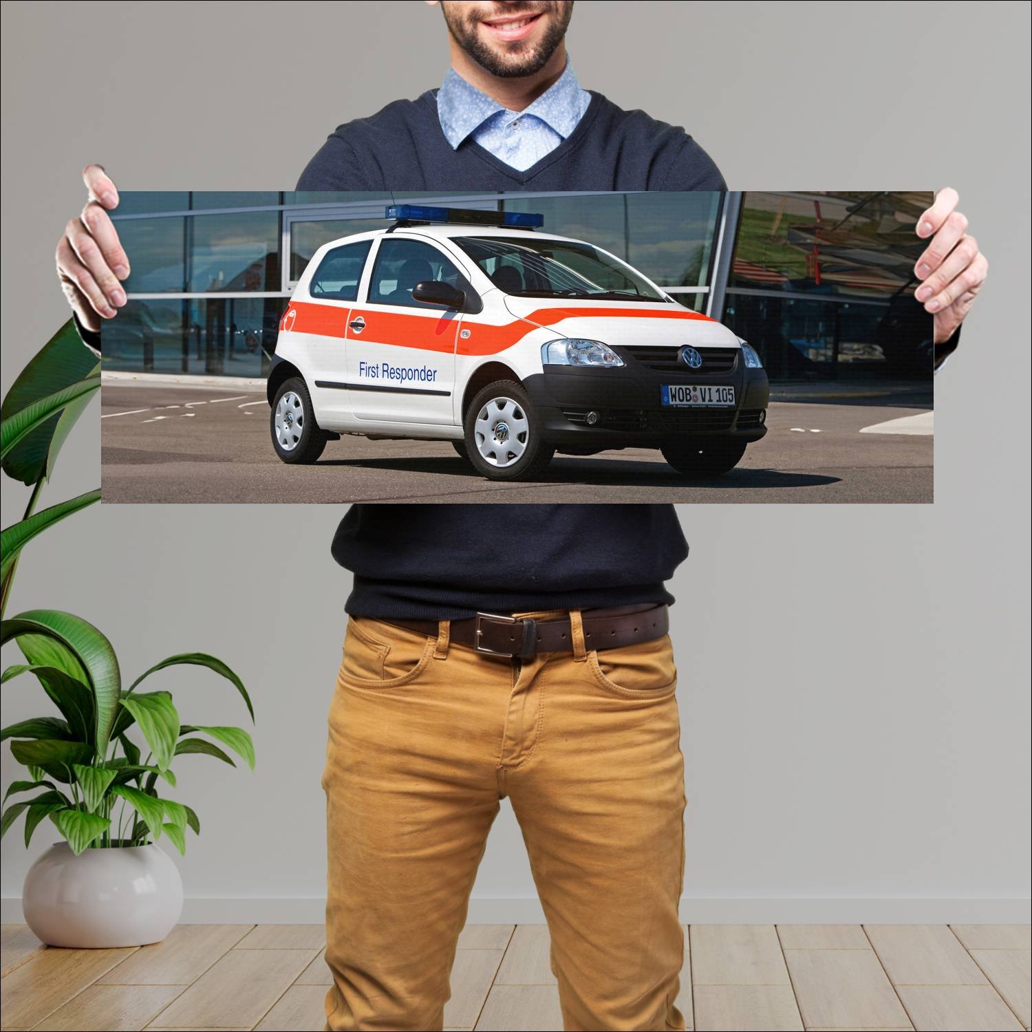 Cuadro grande 30x80cm 2005 volkswagen fox first re 188 Volkswagen