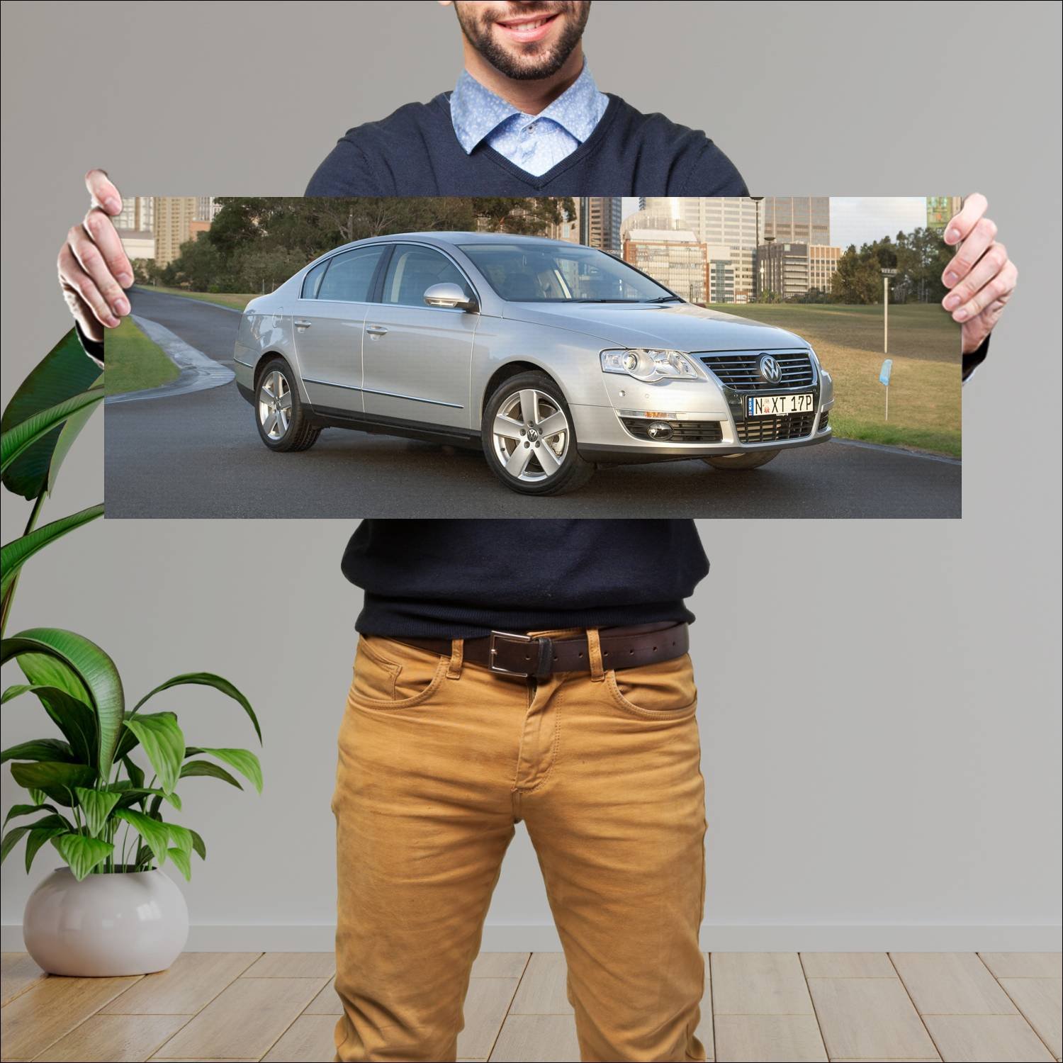 Cuadro grande 30x80cm 2005 volkswagen passat au 46 213 Volkswagen