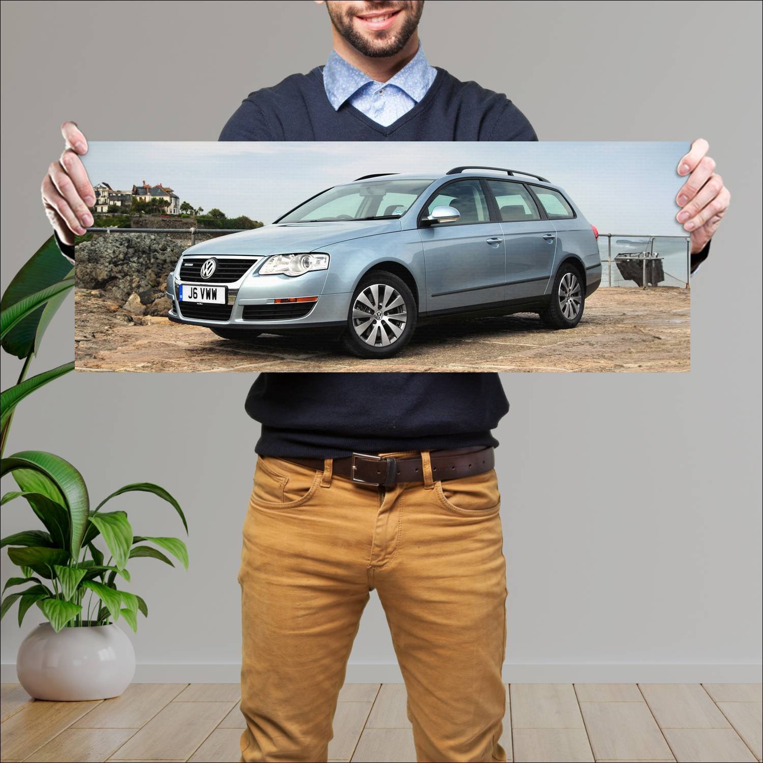 Cuadro grande 30x80cm 2005 volkswagen passat estat 214 Volkswagen