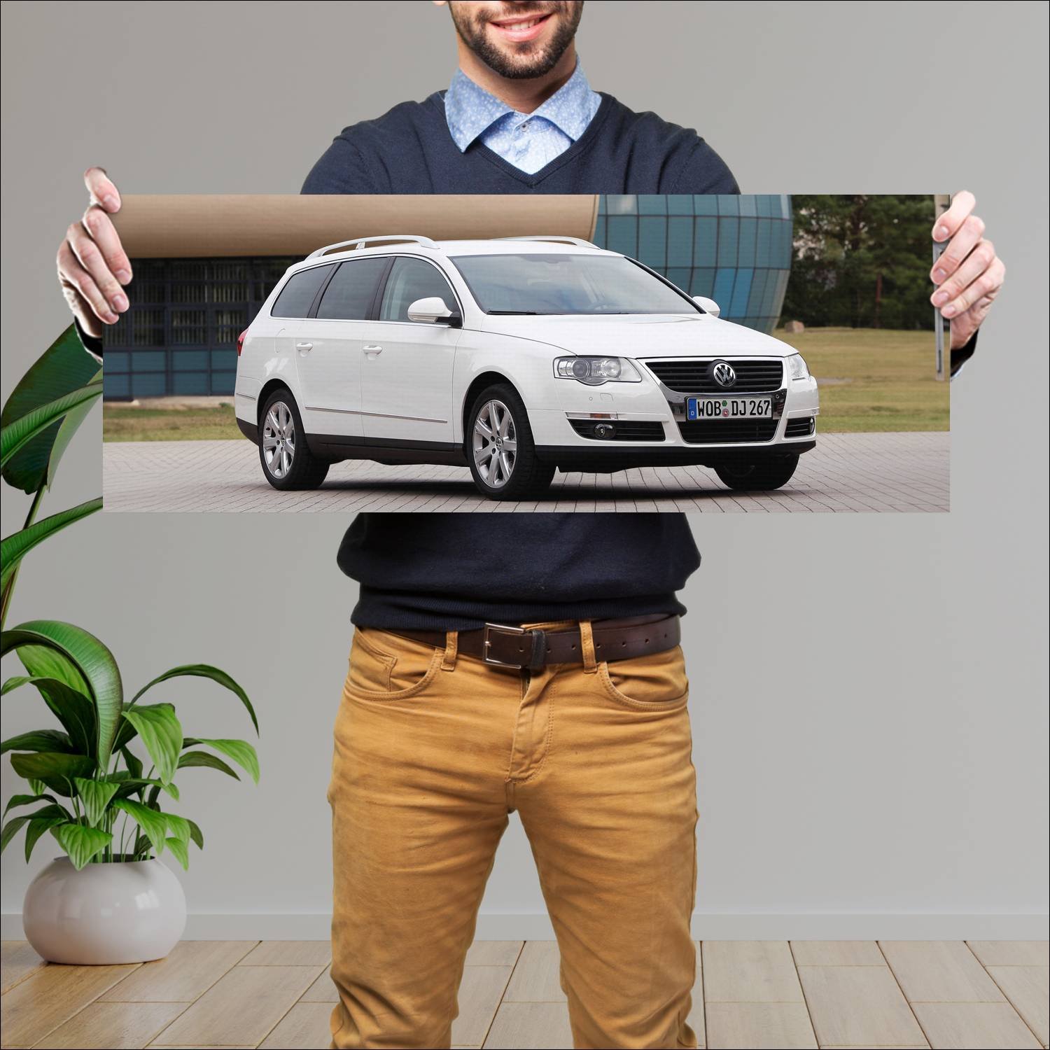 Cuadro grande 30x80cm 2005 volkswagen passat varia 221 Volkswagen