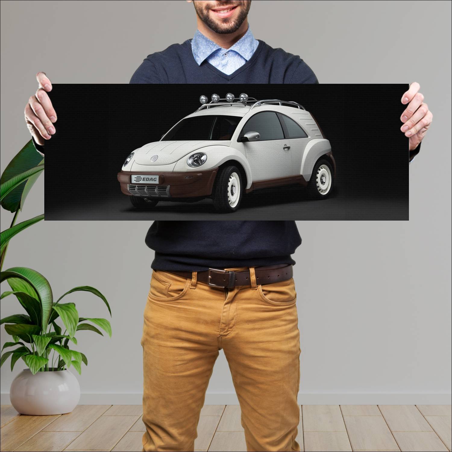 Cuadro grande 30x80cm 2006 edag biwak concept Volkswagen