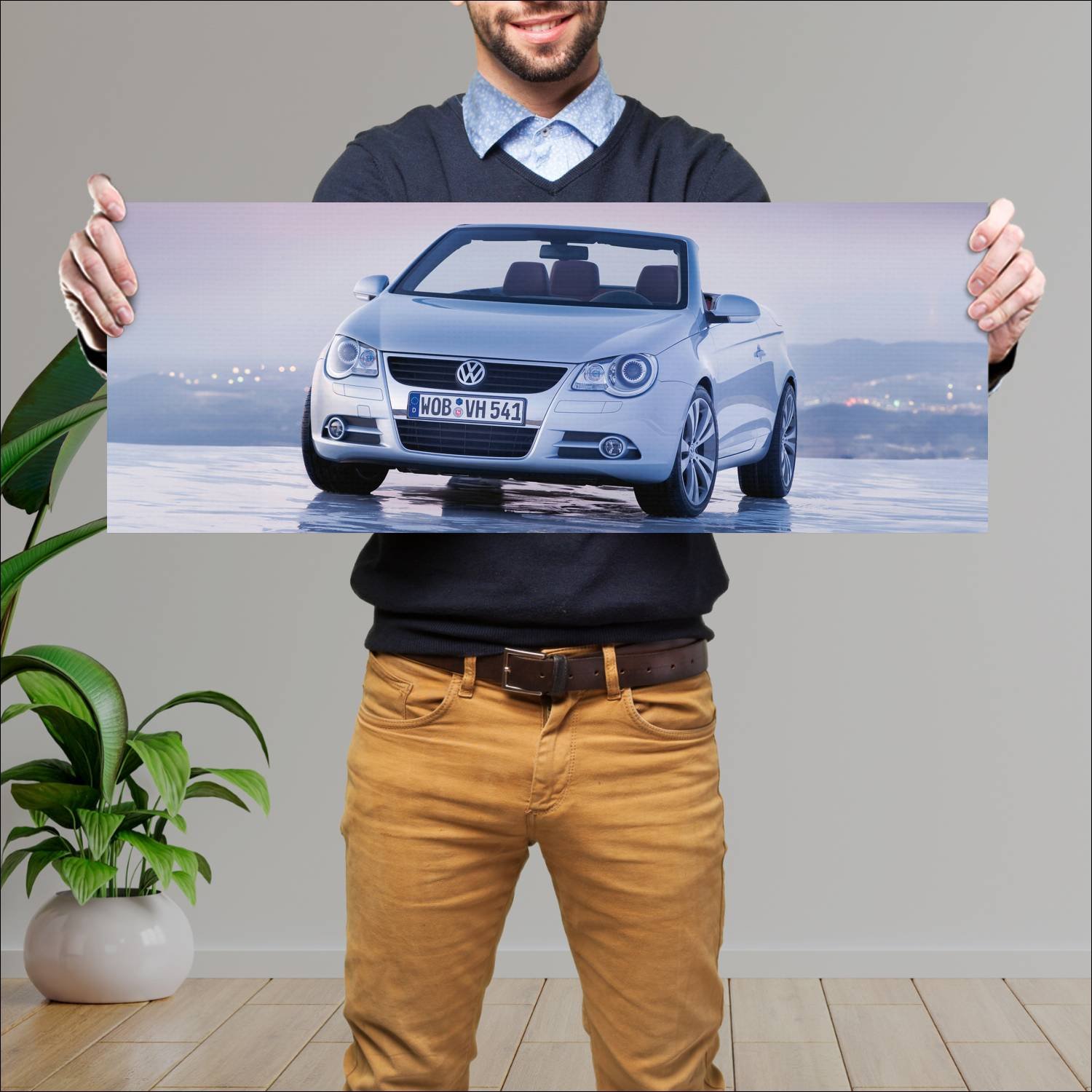 Cuadro grande 30x80cm 2006 volkswagen eos auto 243 Volkswagen