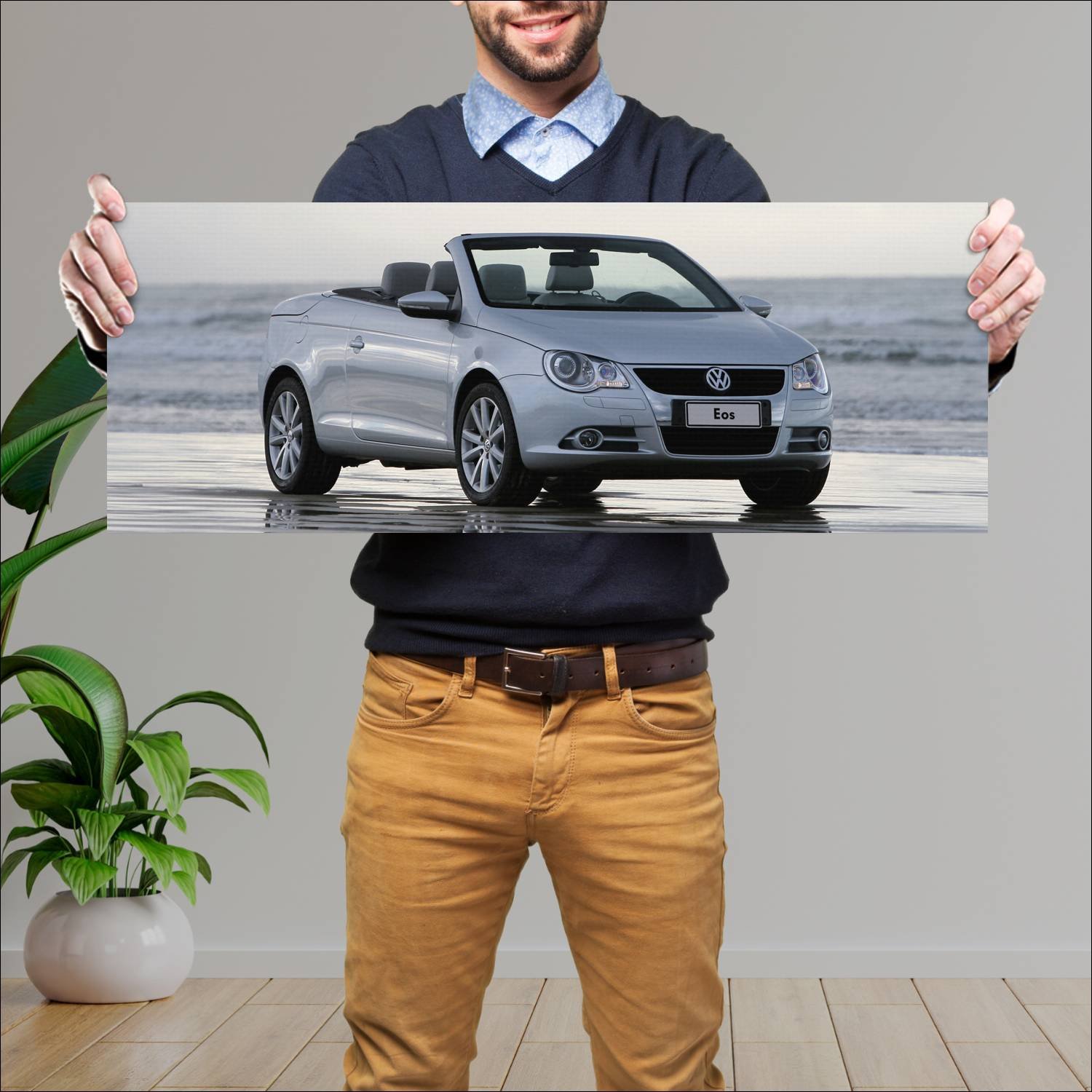Cuadro grande 30x80cm 2006 volkswagen eos auto 244 Volkswagen