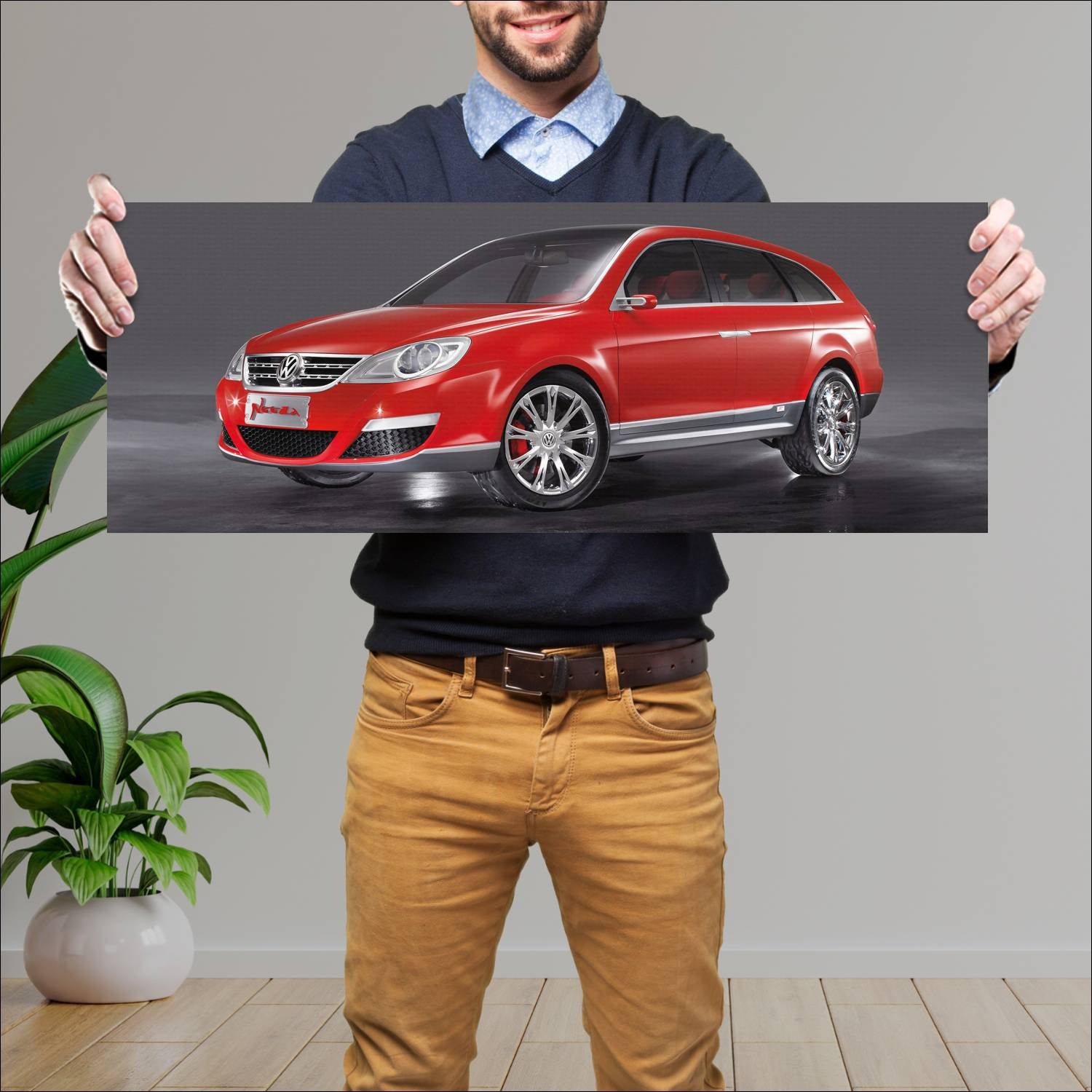 Cuadro grande 30x80cm 2006 volkswagen neeza concep 265 Volkswagen