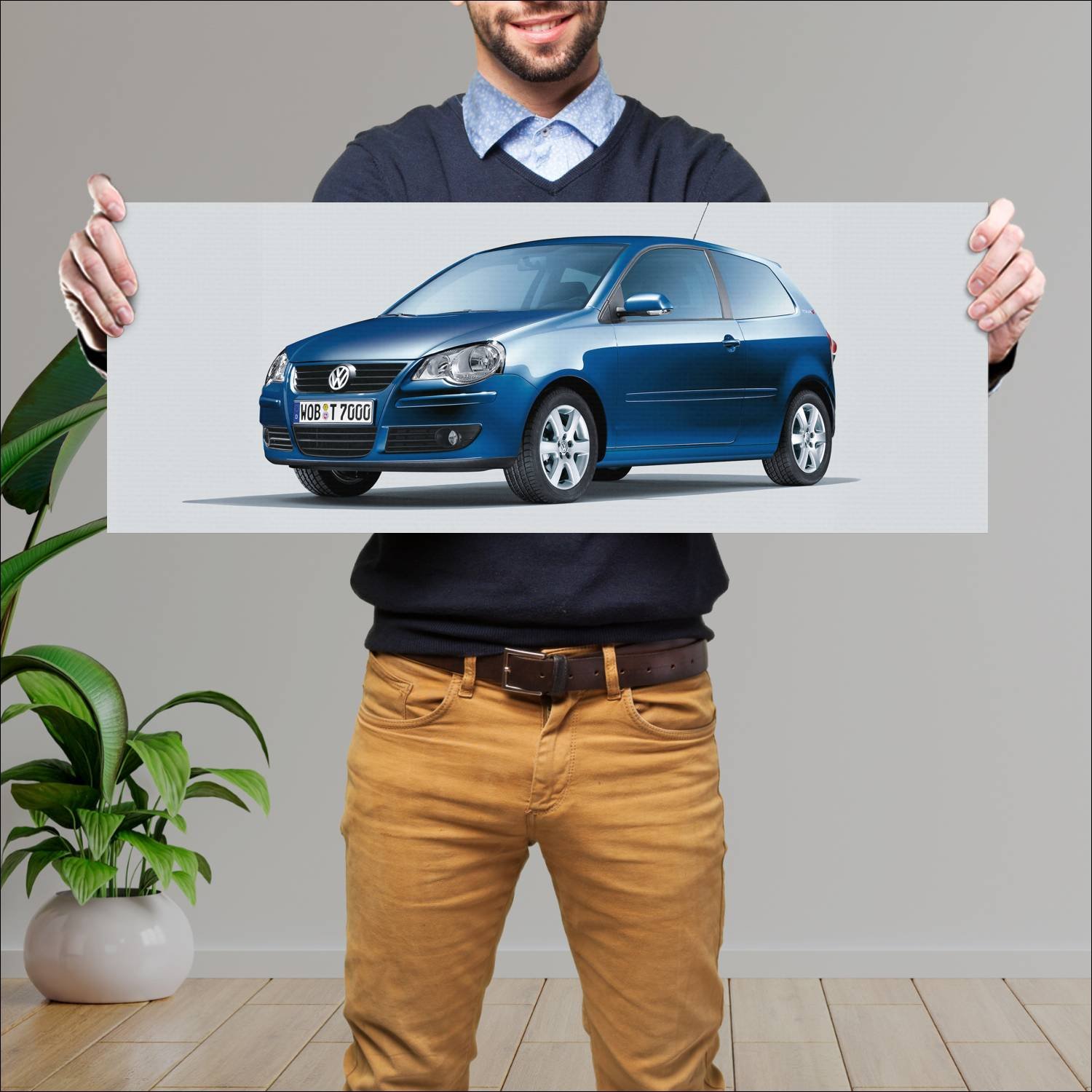 Cuadro grande 30x80cm 2006 volkswagen polo tour 3 273 Volkswagen