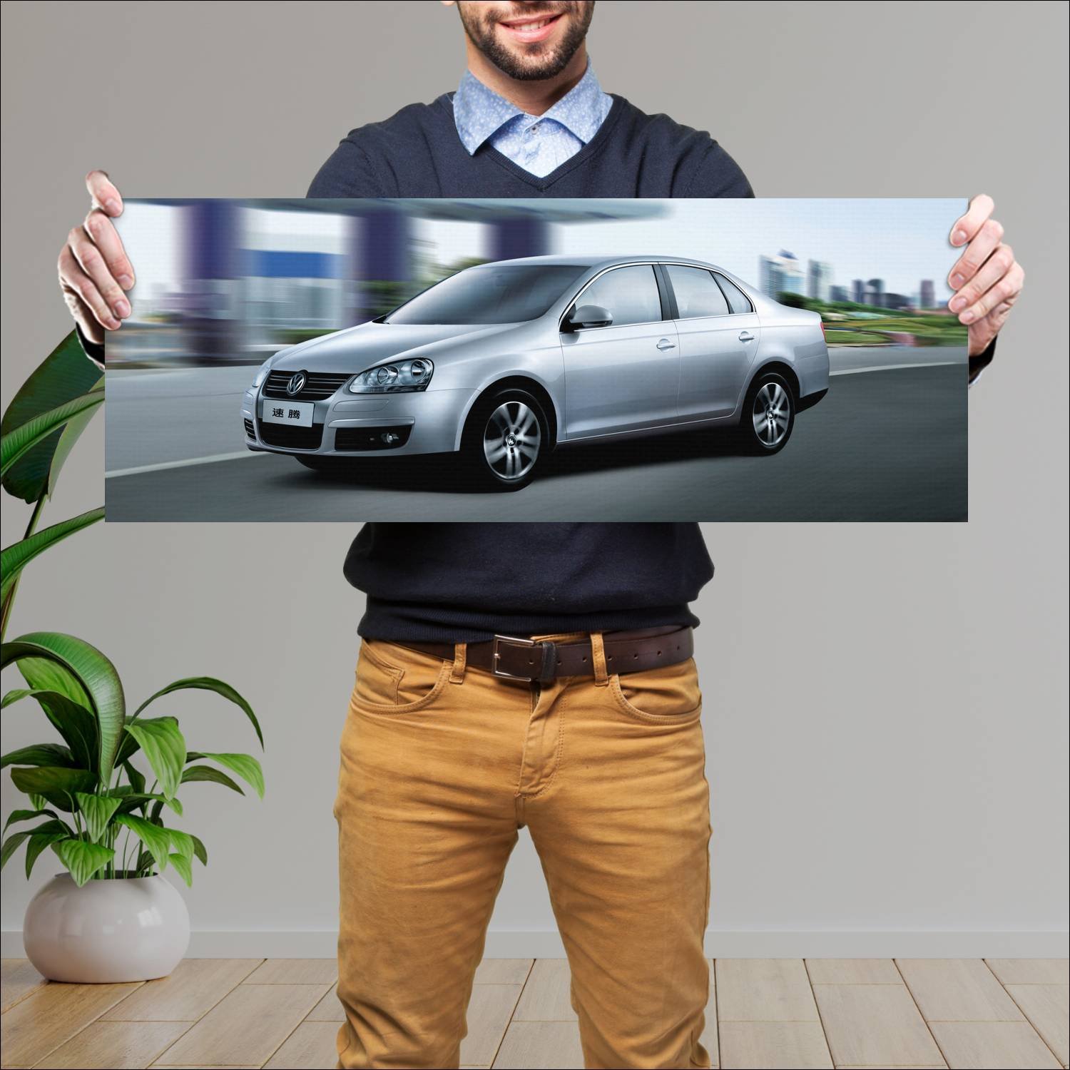Cuadro grande 30x80cm 2006 volkswagen sagitar Volkswagen